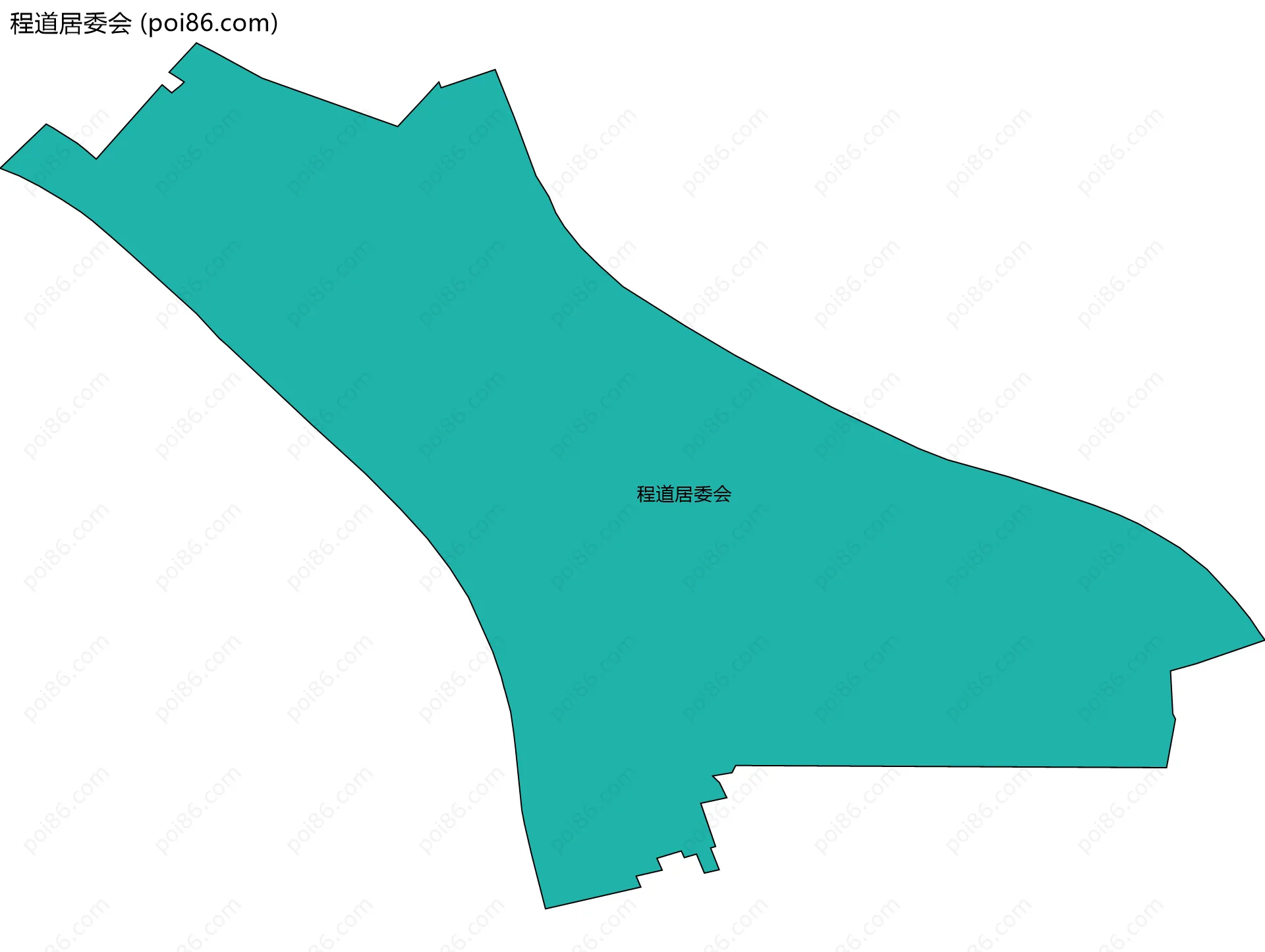 程道居委会边界地图