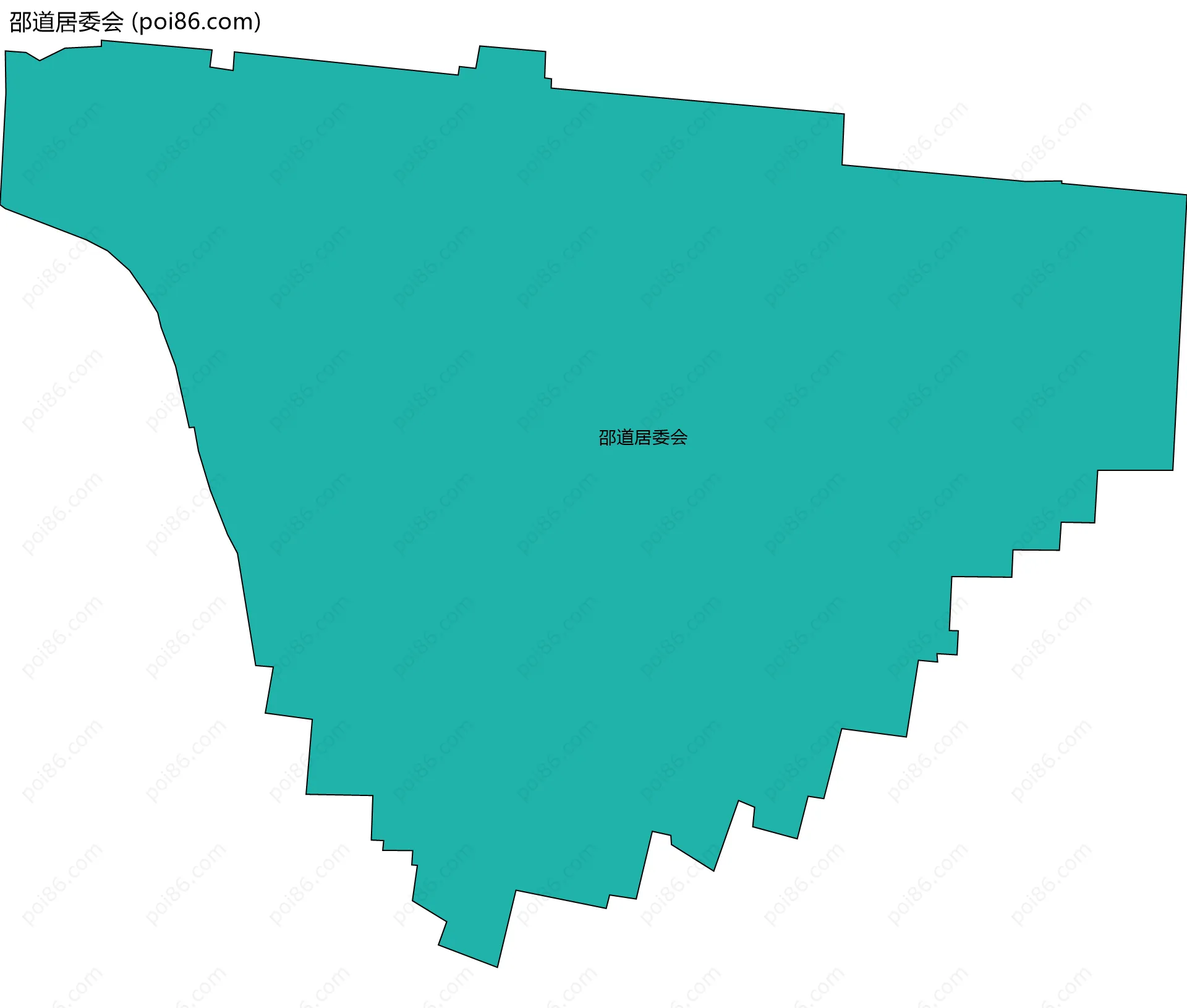 邵道居委会边界地图