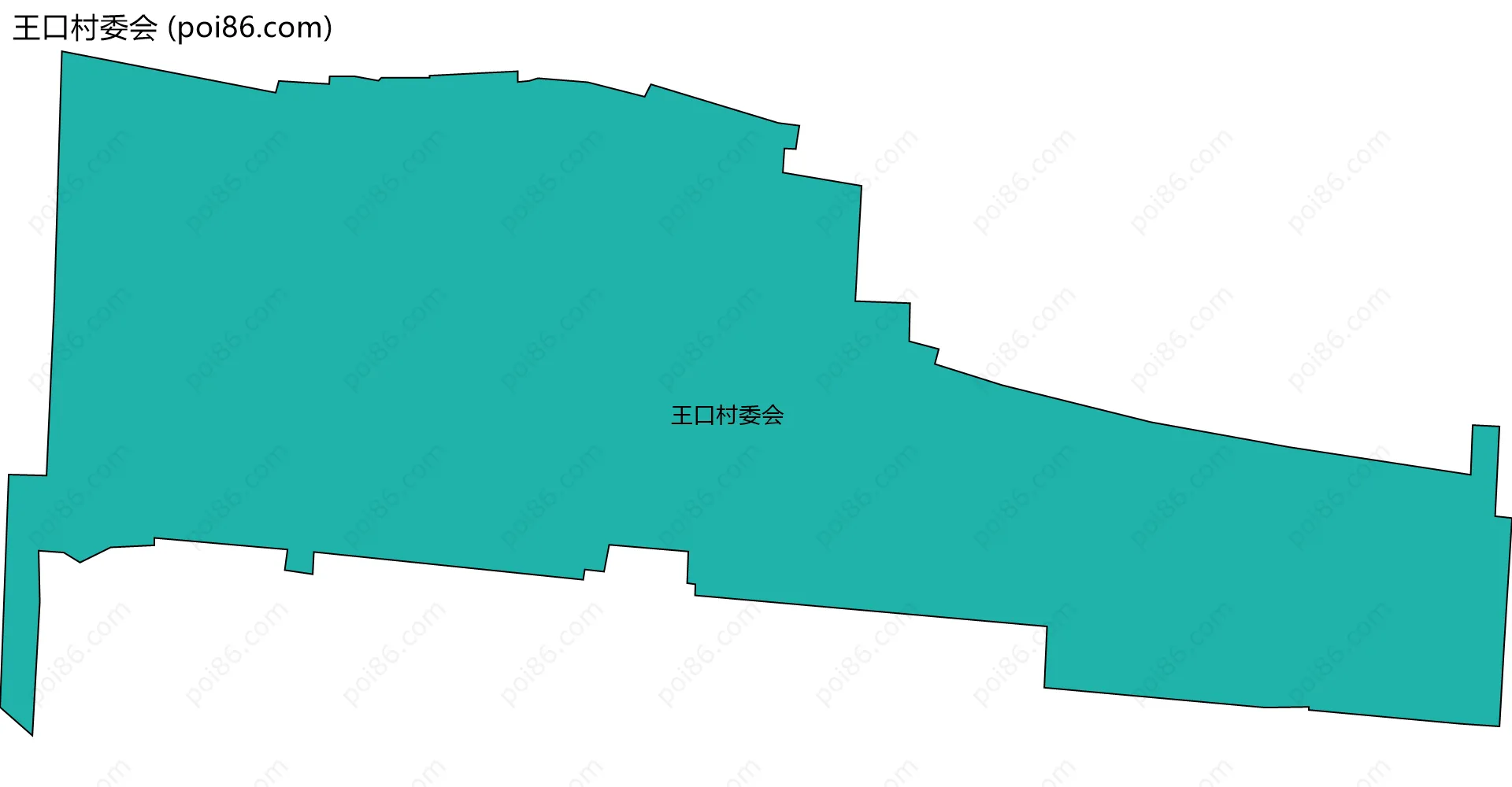 王口村委会边界地图
