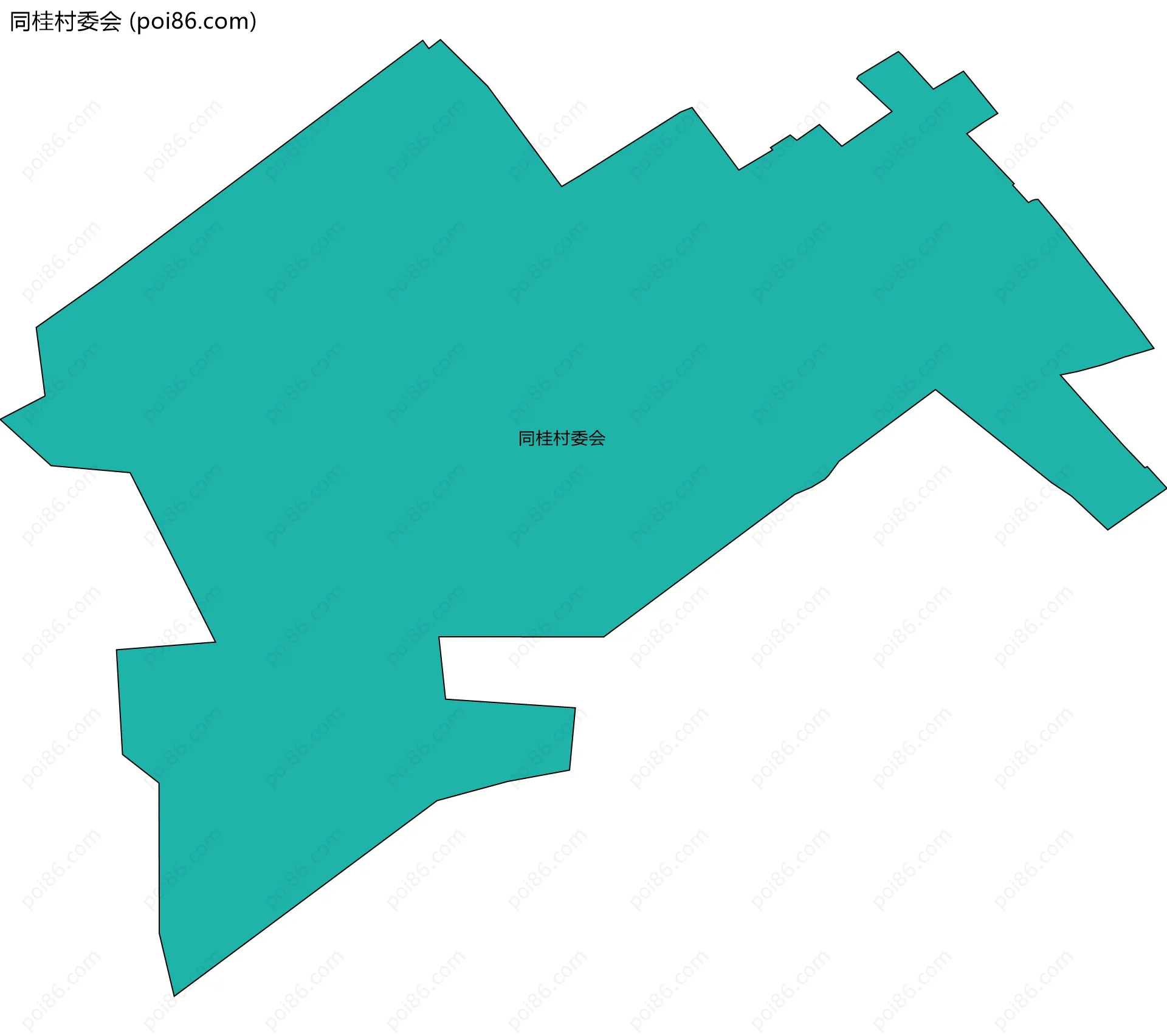 同桂村委会边界地图