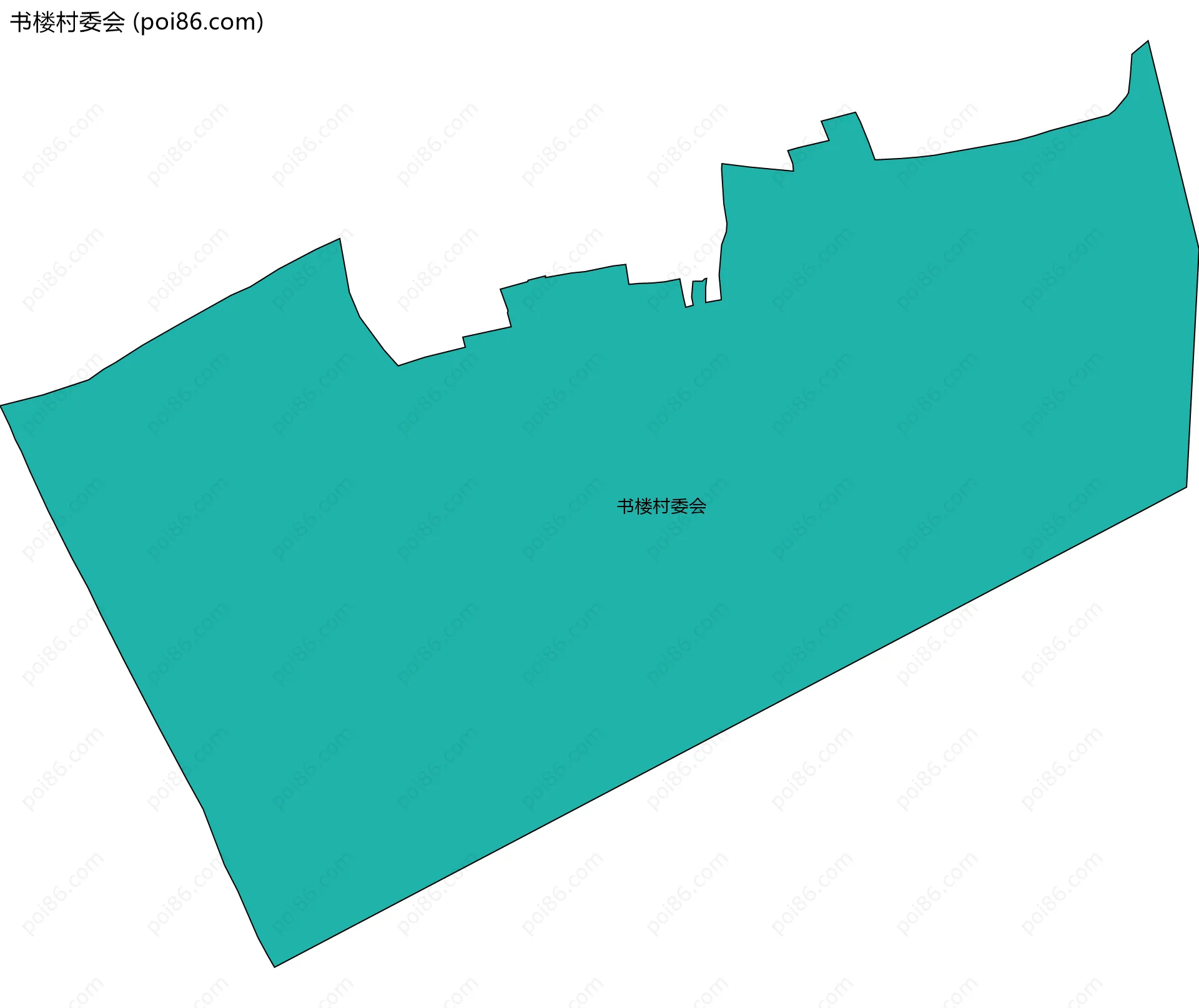 书楼村委会边界地图