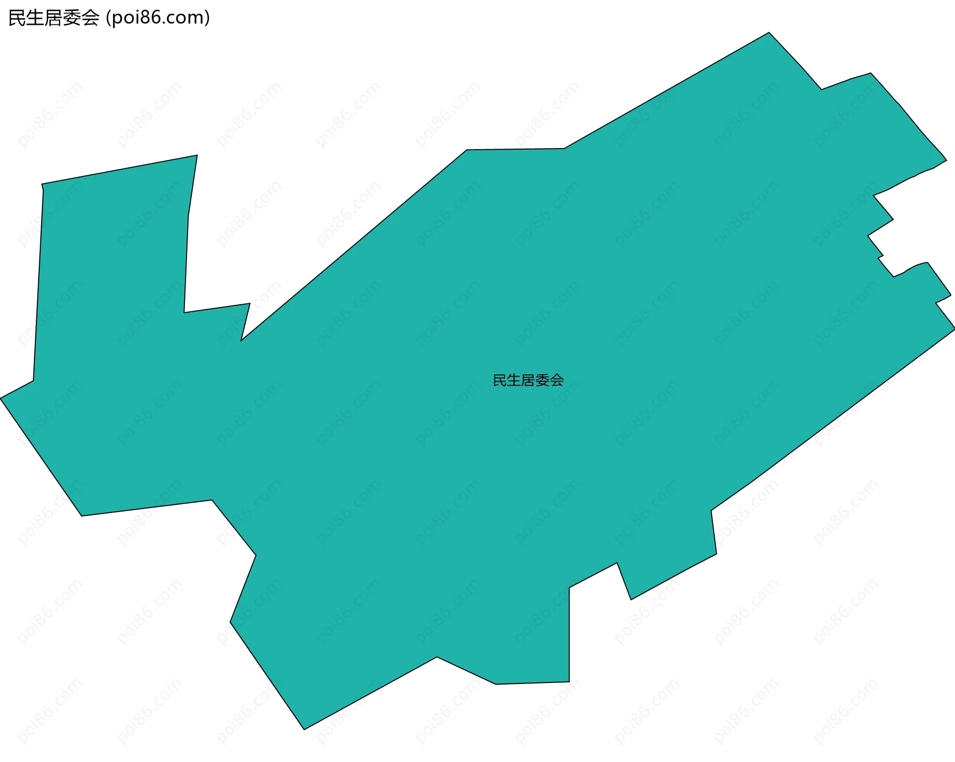 民生居委会边界地图