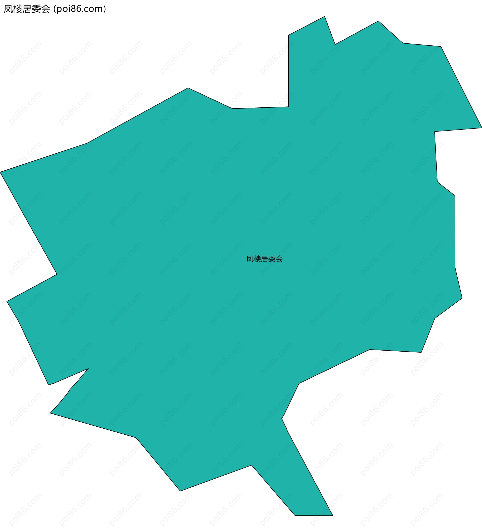 凤楼居委会边界地图