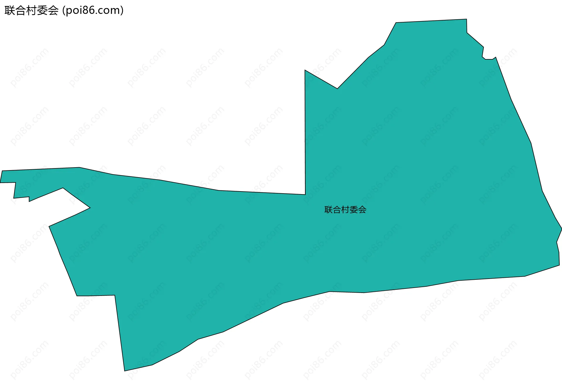 联合村委会边界地图