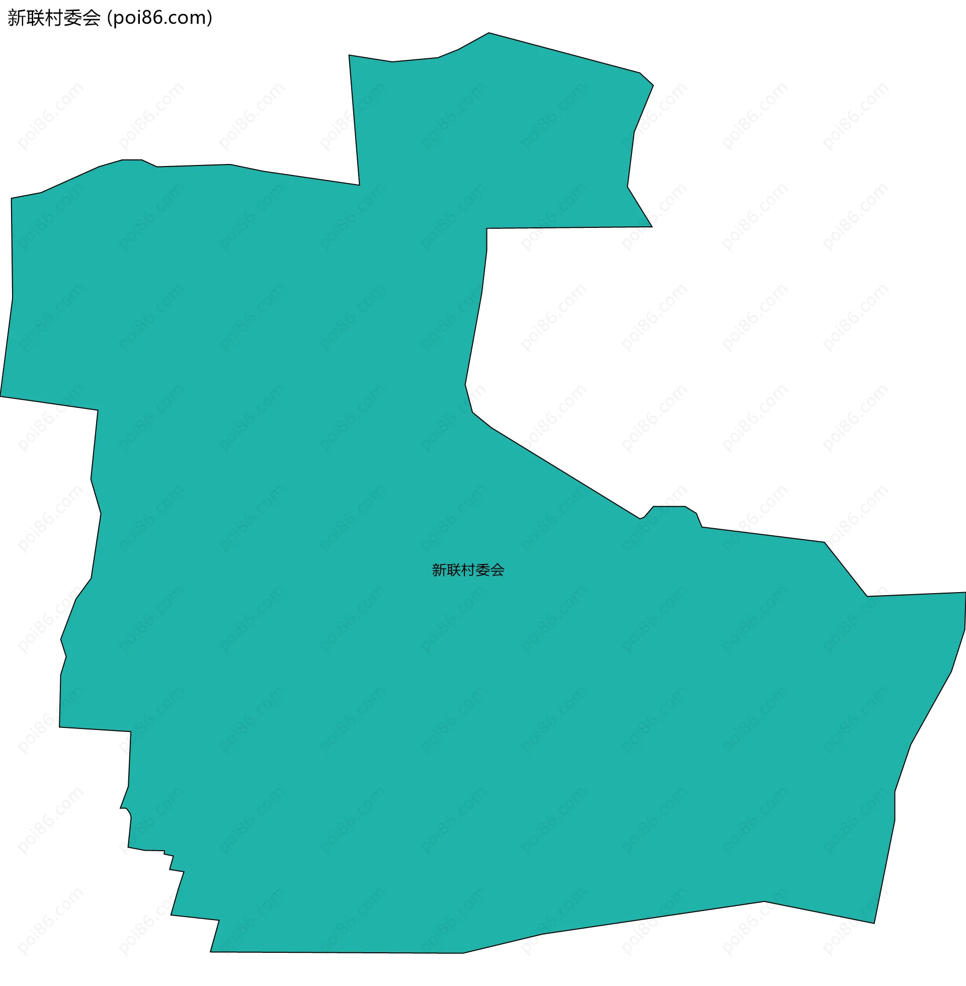 新联村委会边界地图
