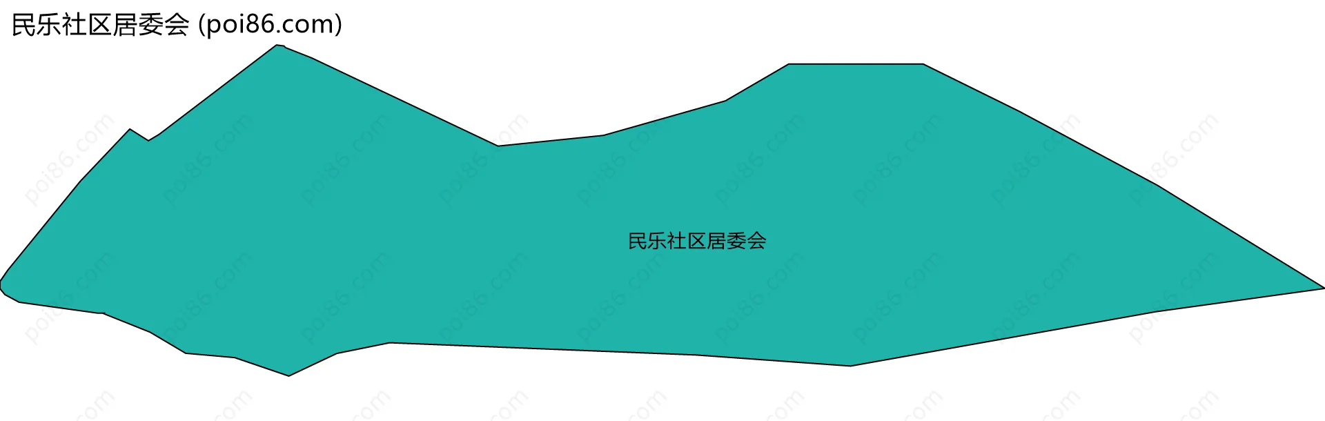 民乐社区居委会边界地图