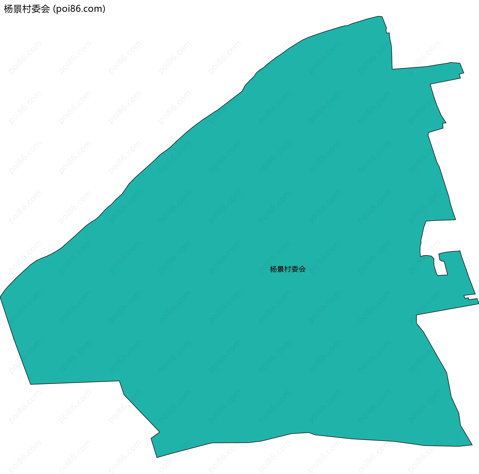 杨景村委会边界地图