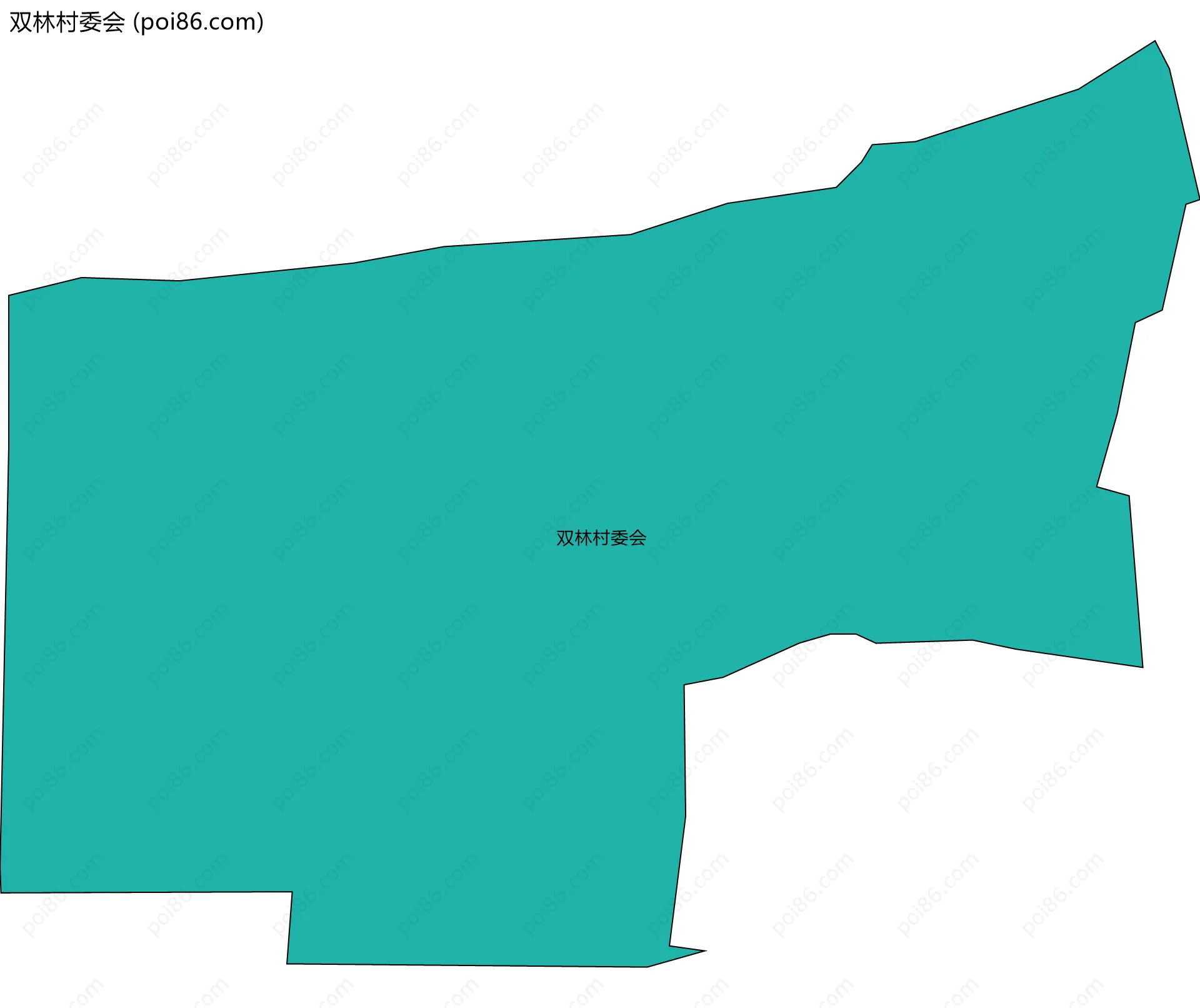 双林村委会边界地图