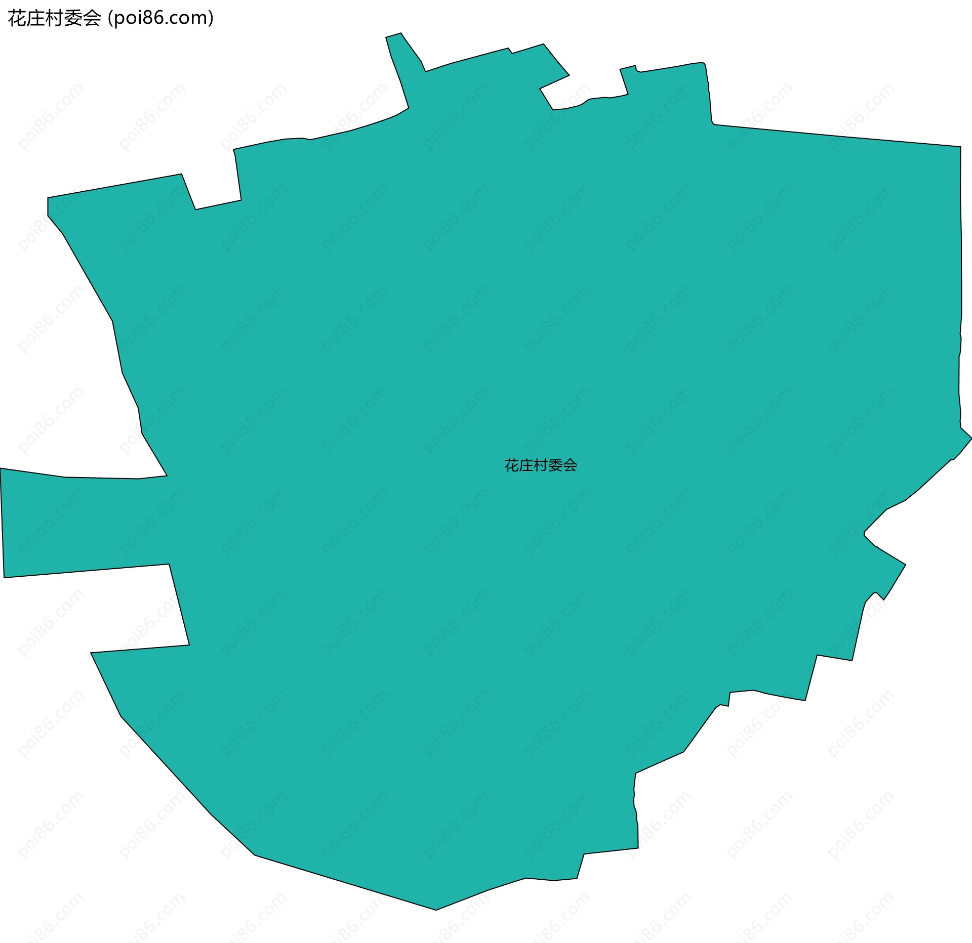 花庄村委会边界地图