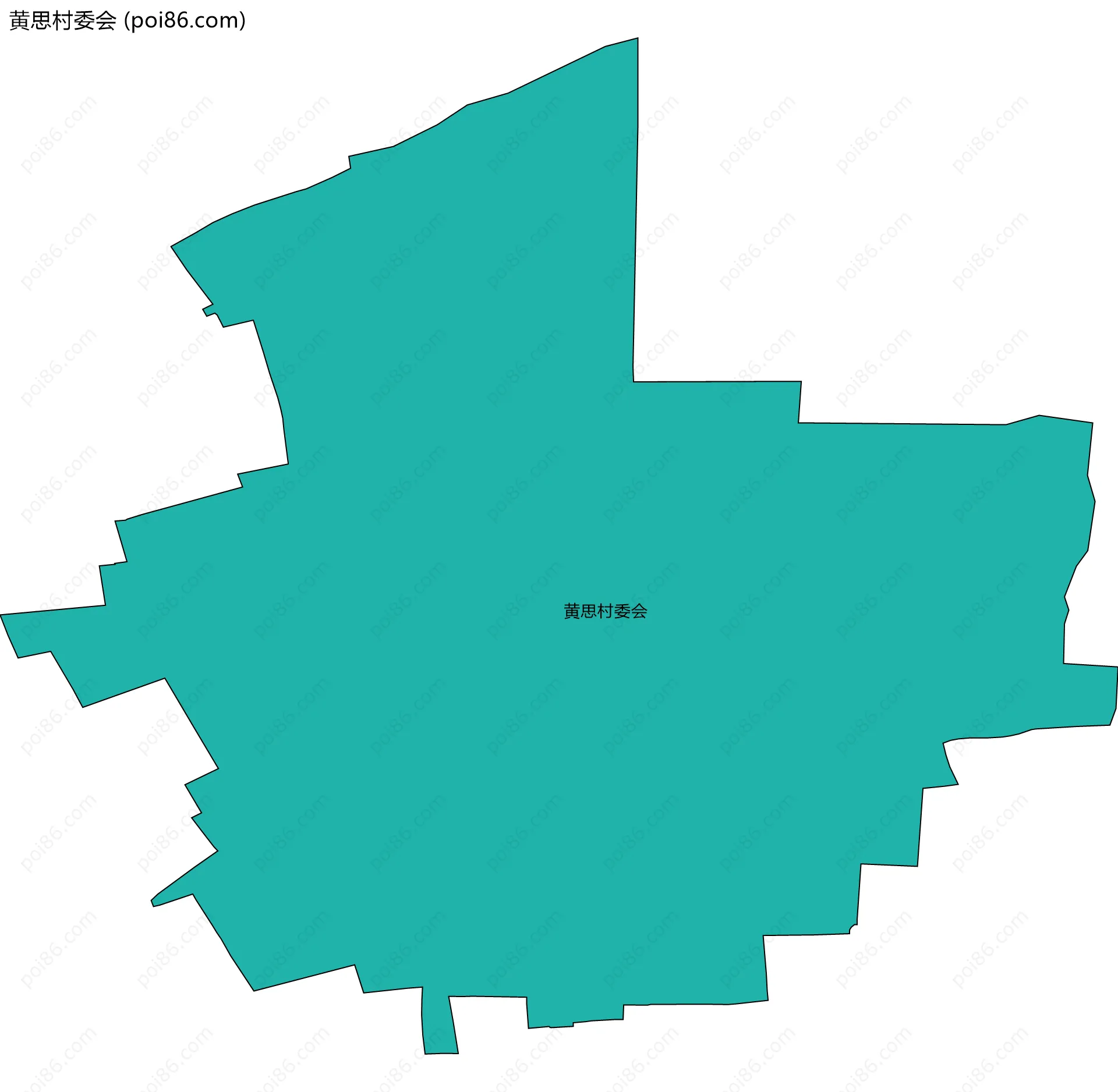 黄思村委会边界地图