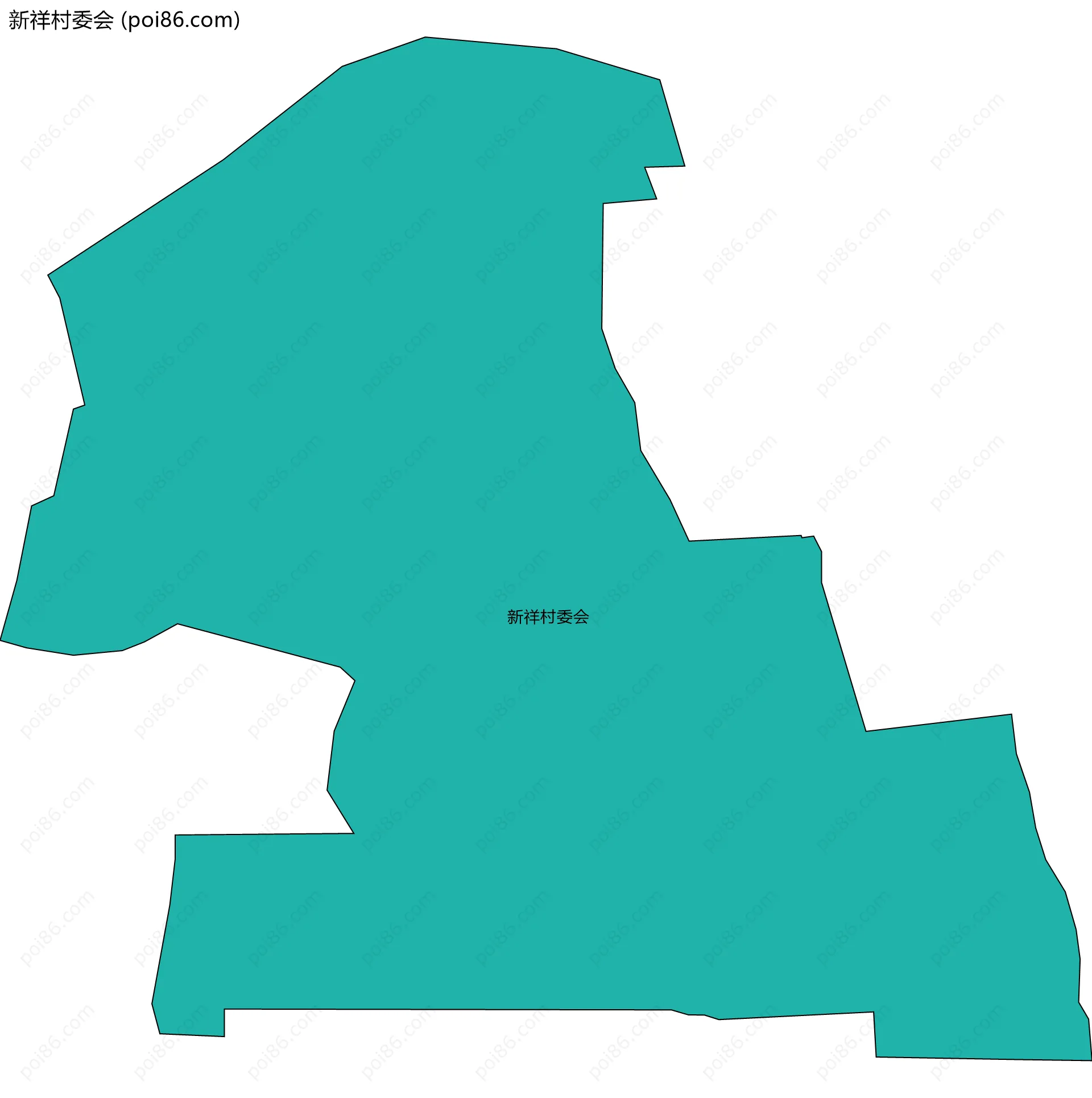 新祥村委会边界地图