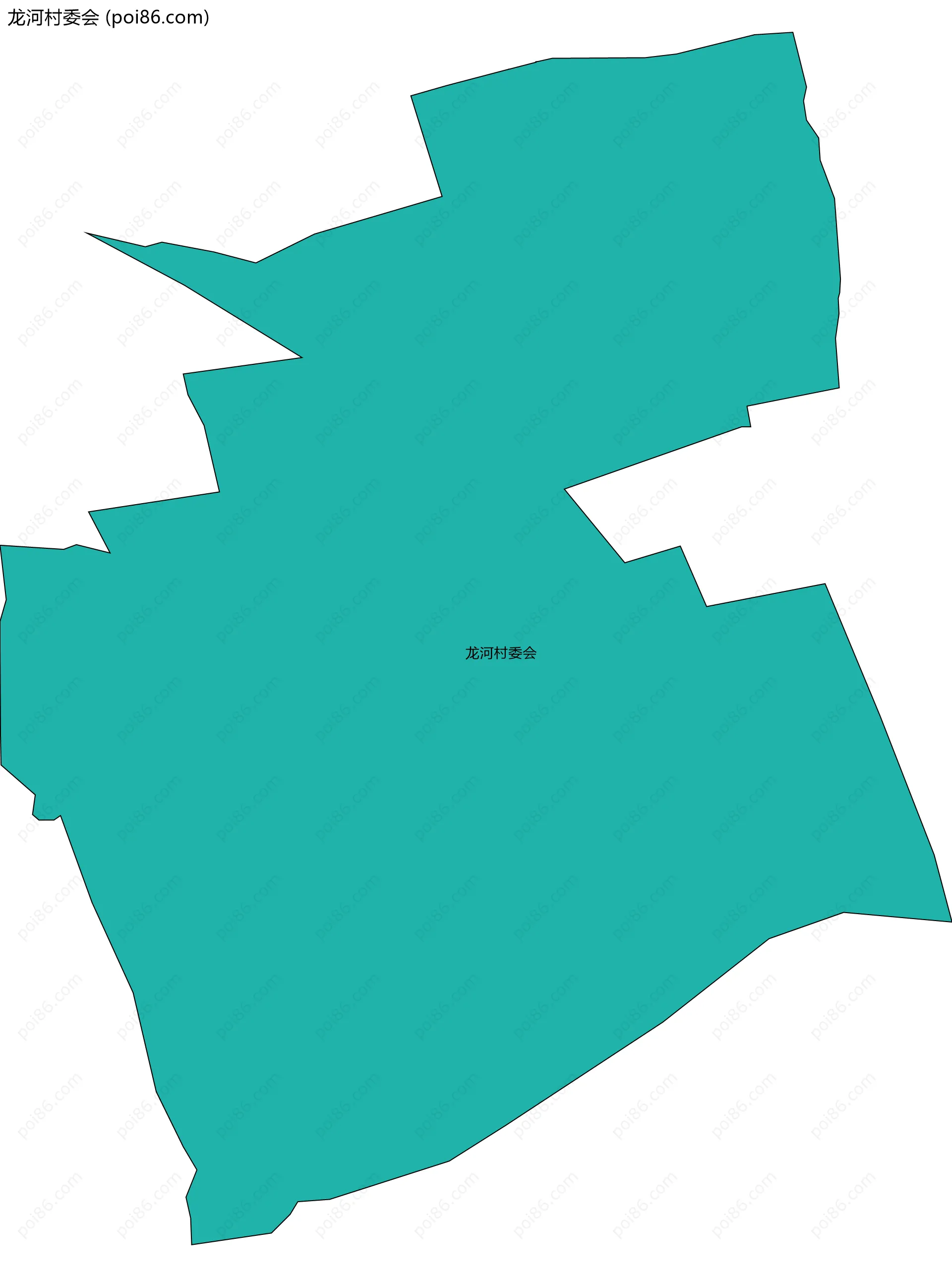 龙河村委会边界地图