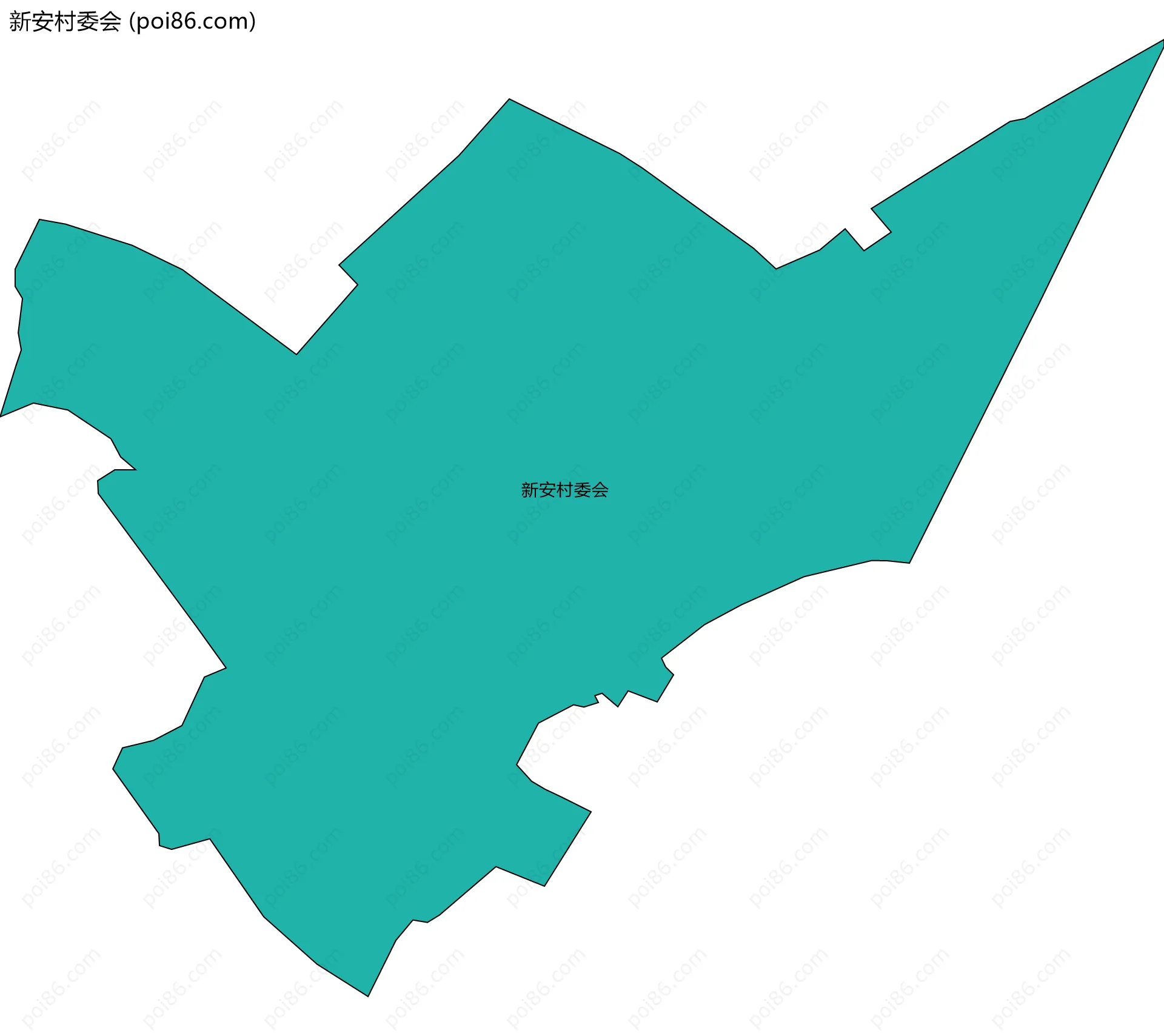 新安村委会边界地图