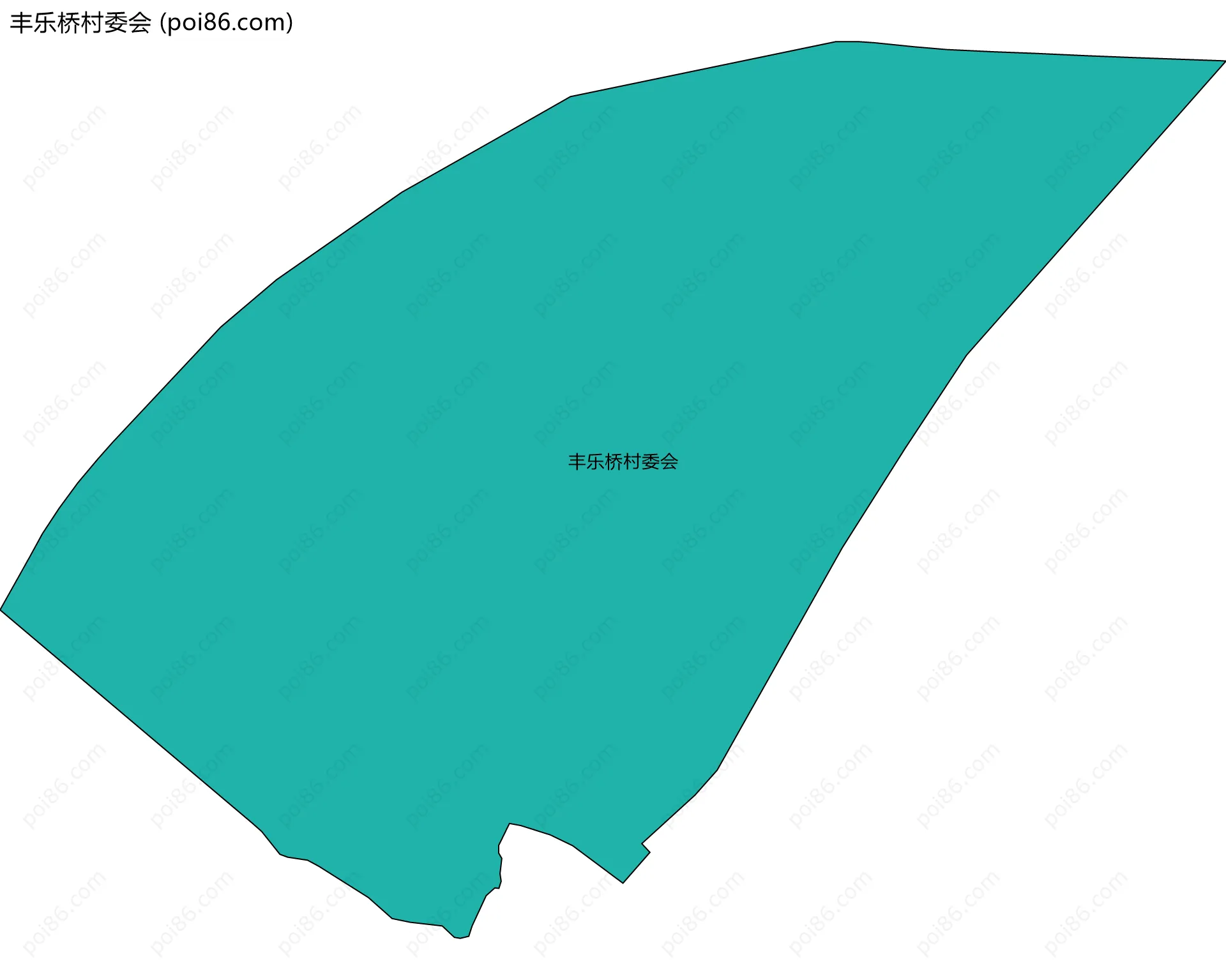 丰乐桥村委会边界地图