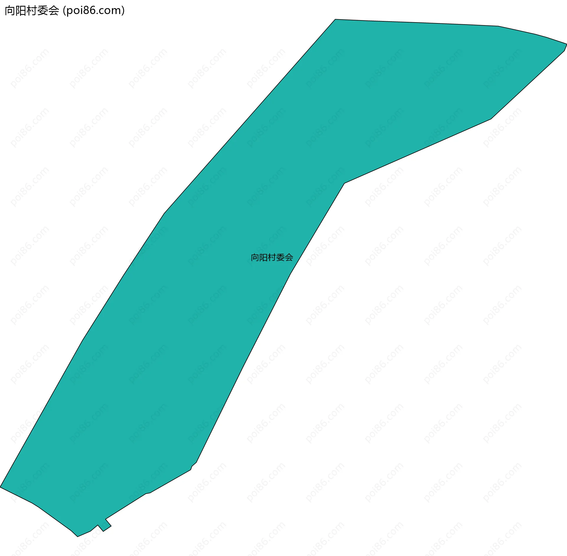 向阳村委会边界地图