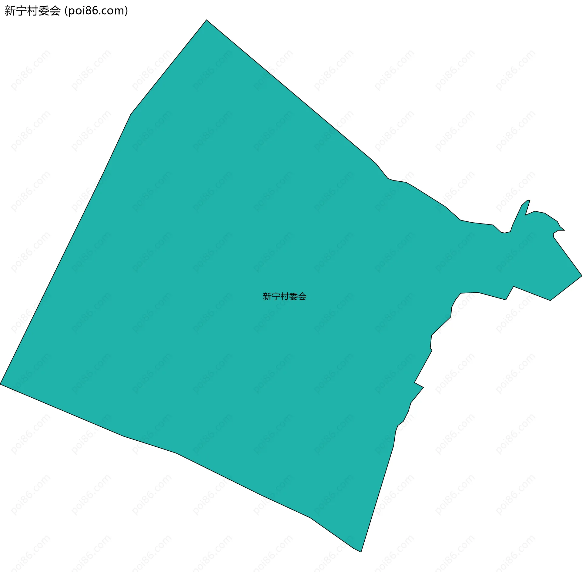 新宁村委会边界地图
