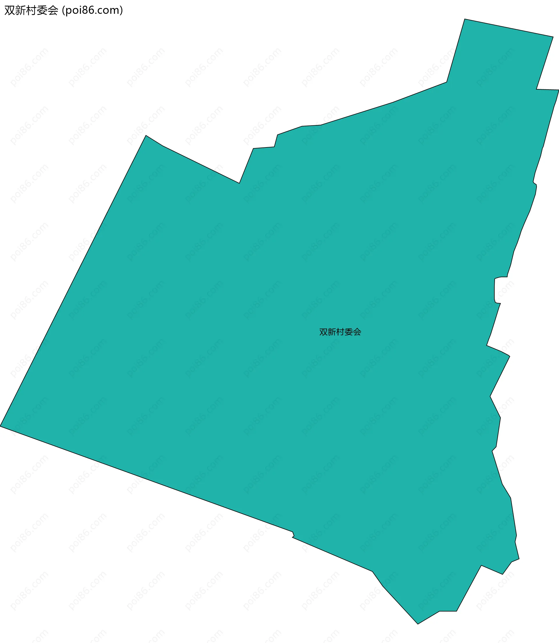 双新村委会边界地图