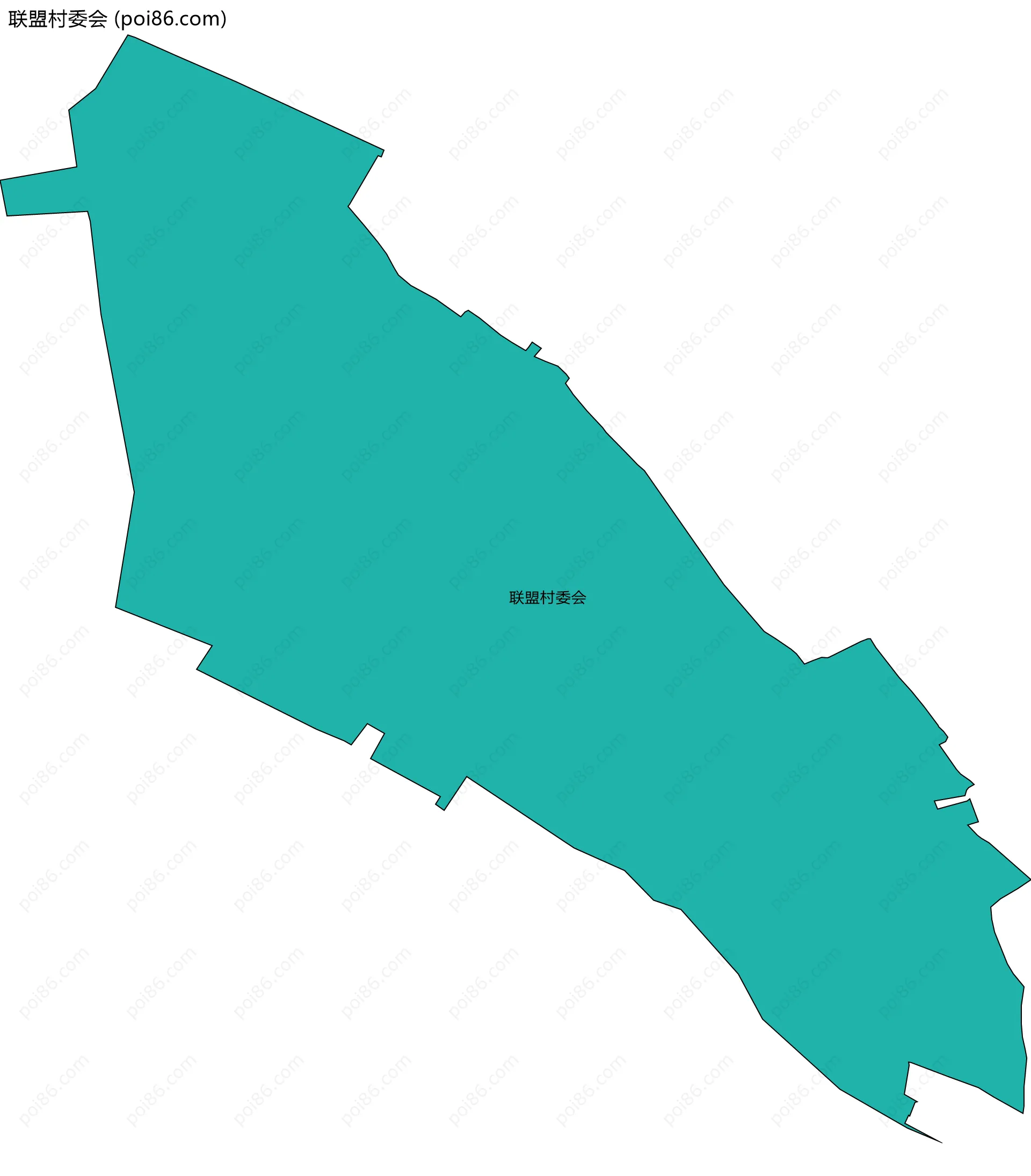 联盟村委会边界地图