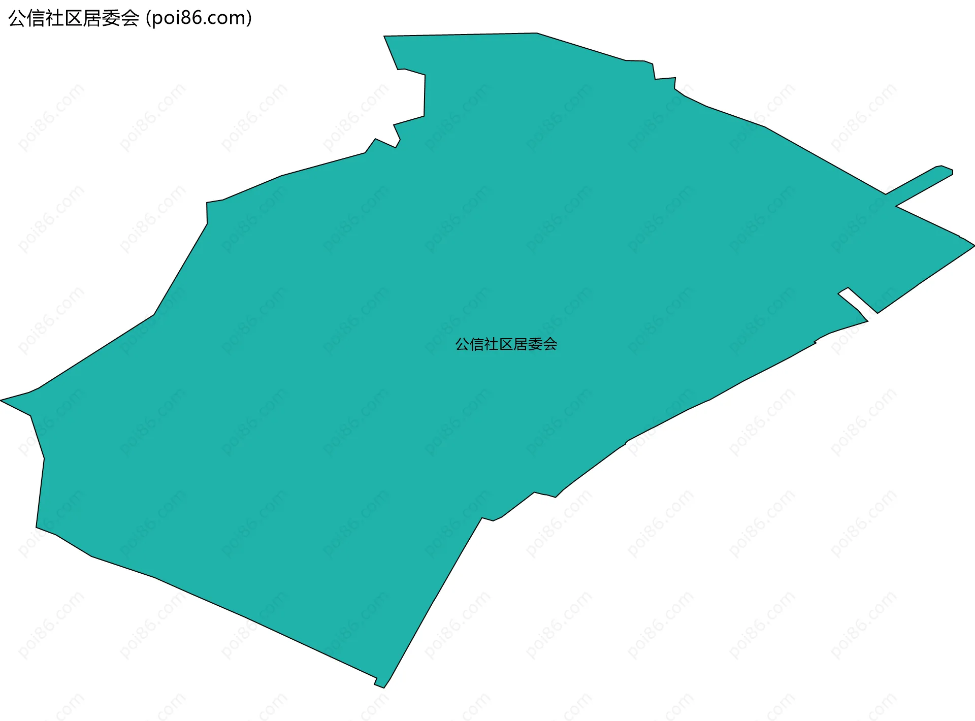 公信社区居委会边界地图