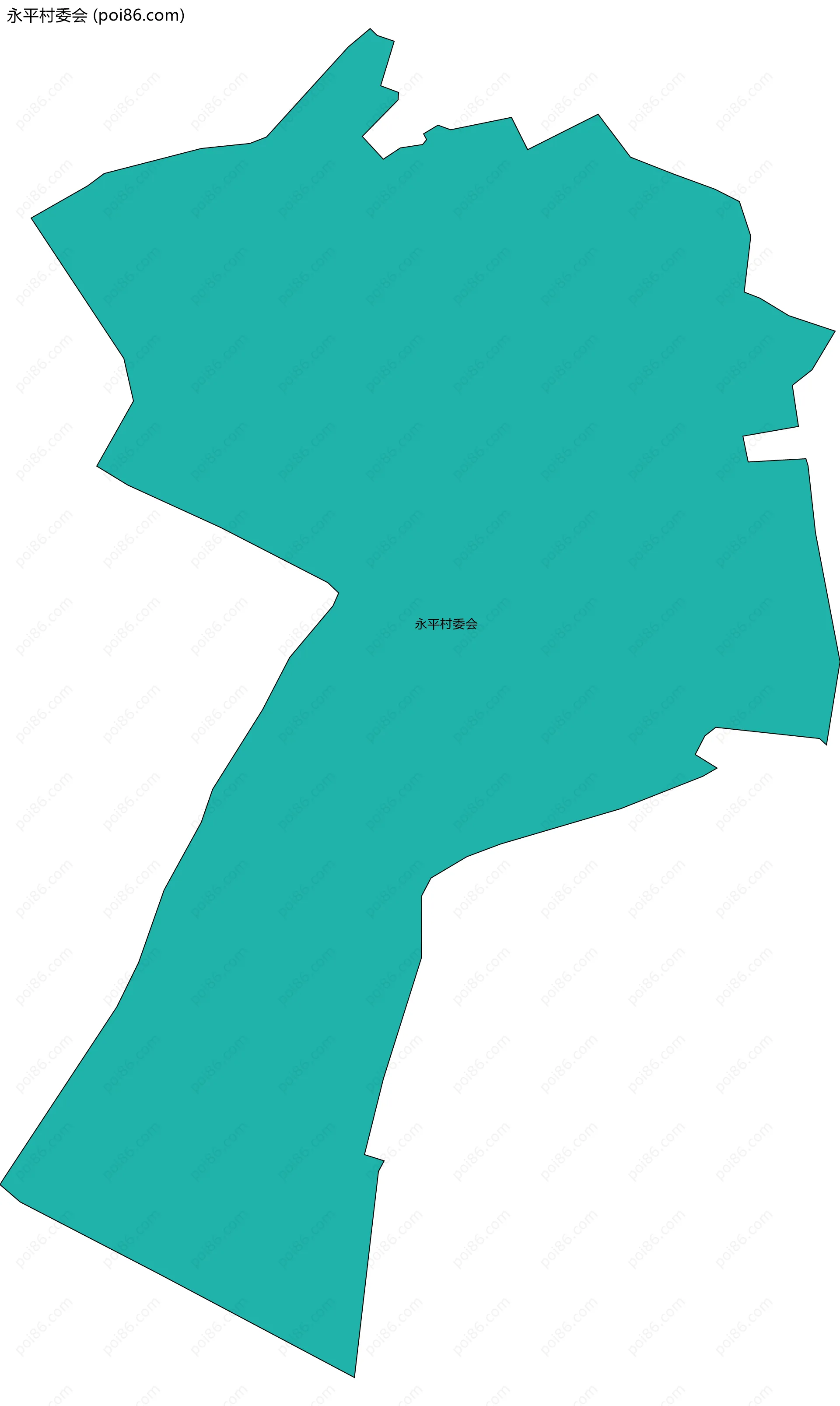 永平村委会边界地图