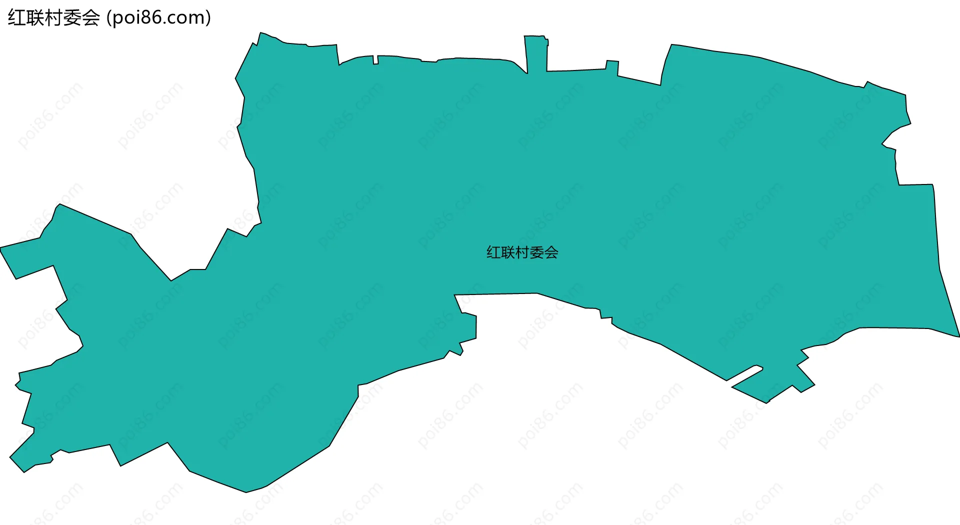 红联村委会边界地图