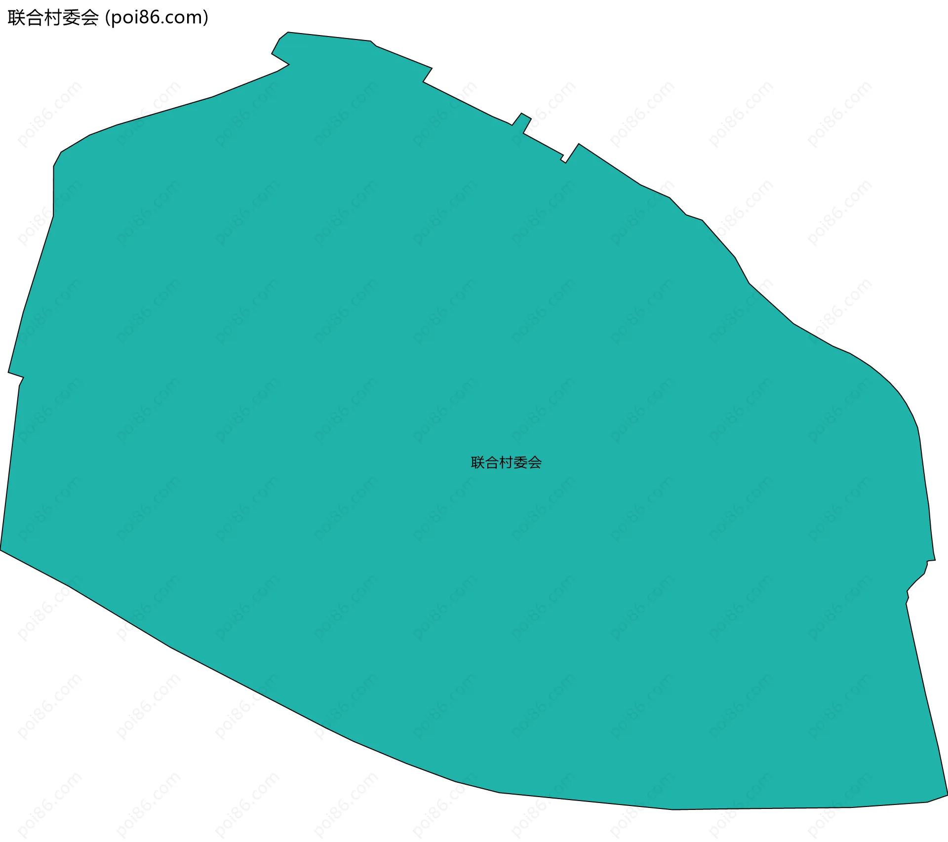 联合村委会边界地图
