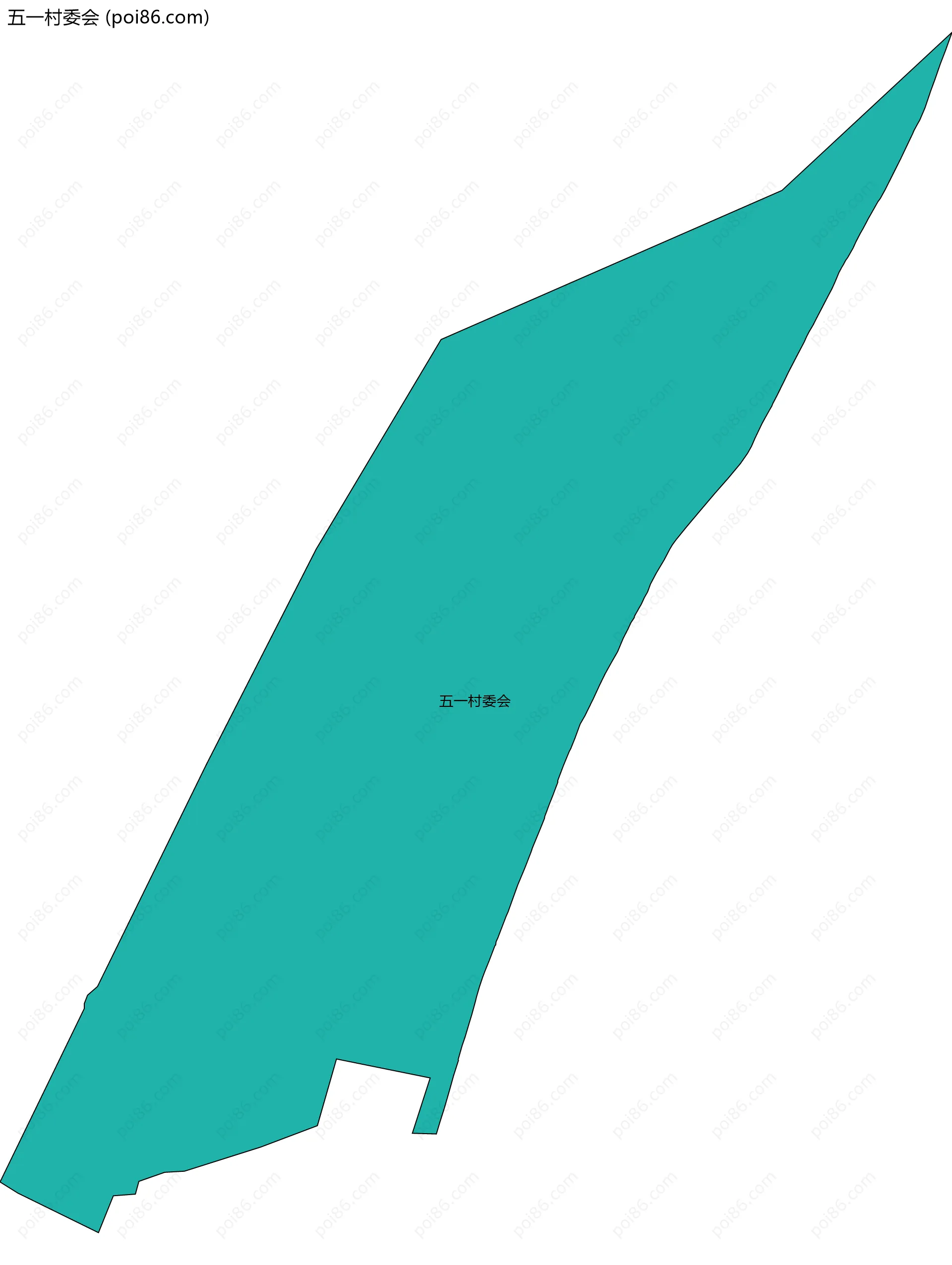 五一村委会边界地图