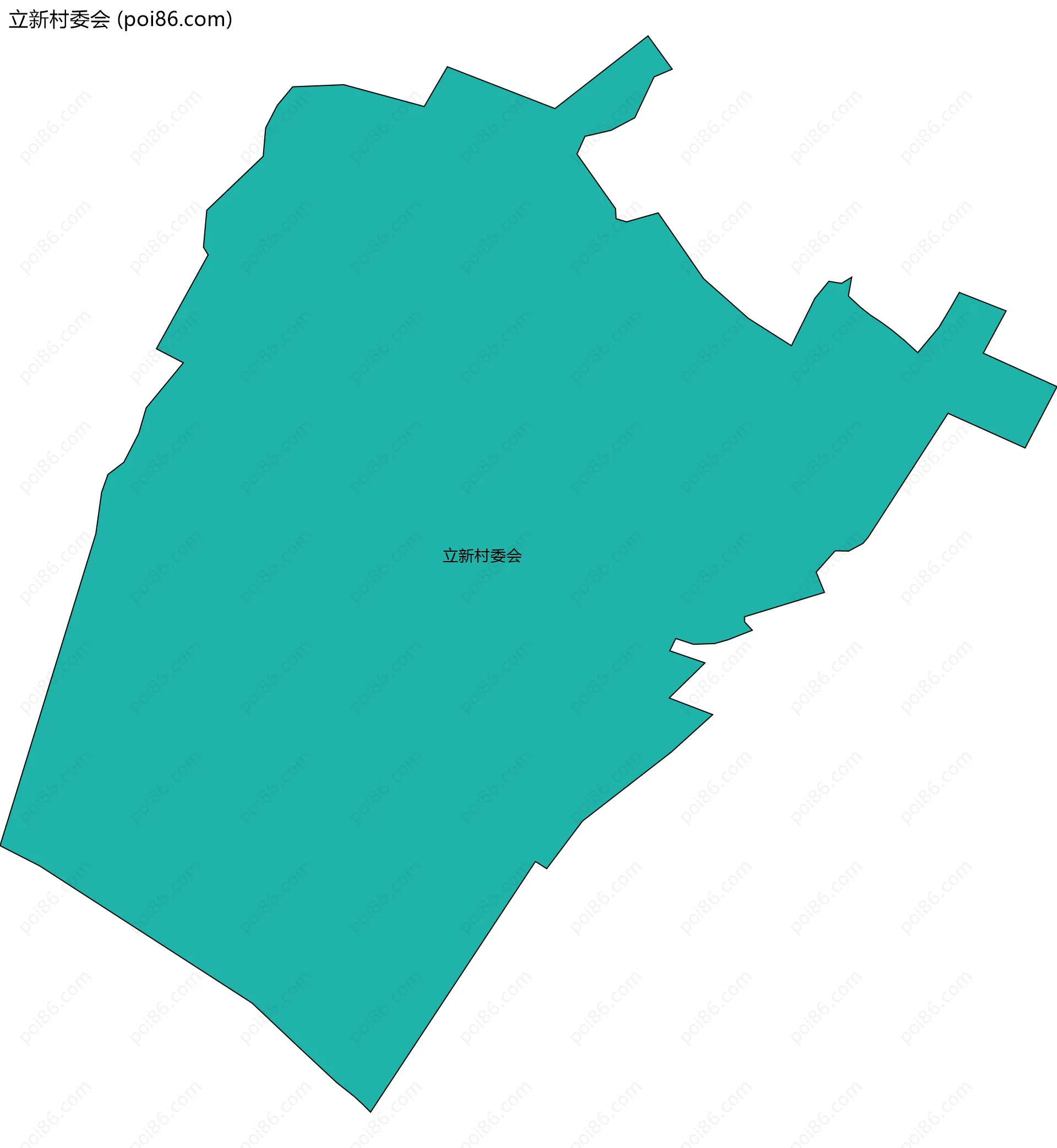 立新村委会边界地图