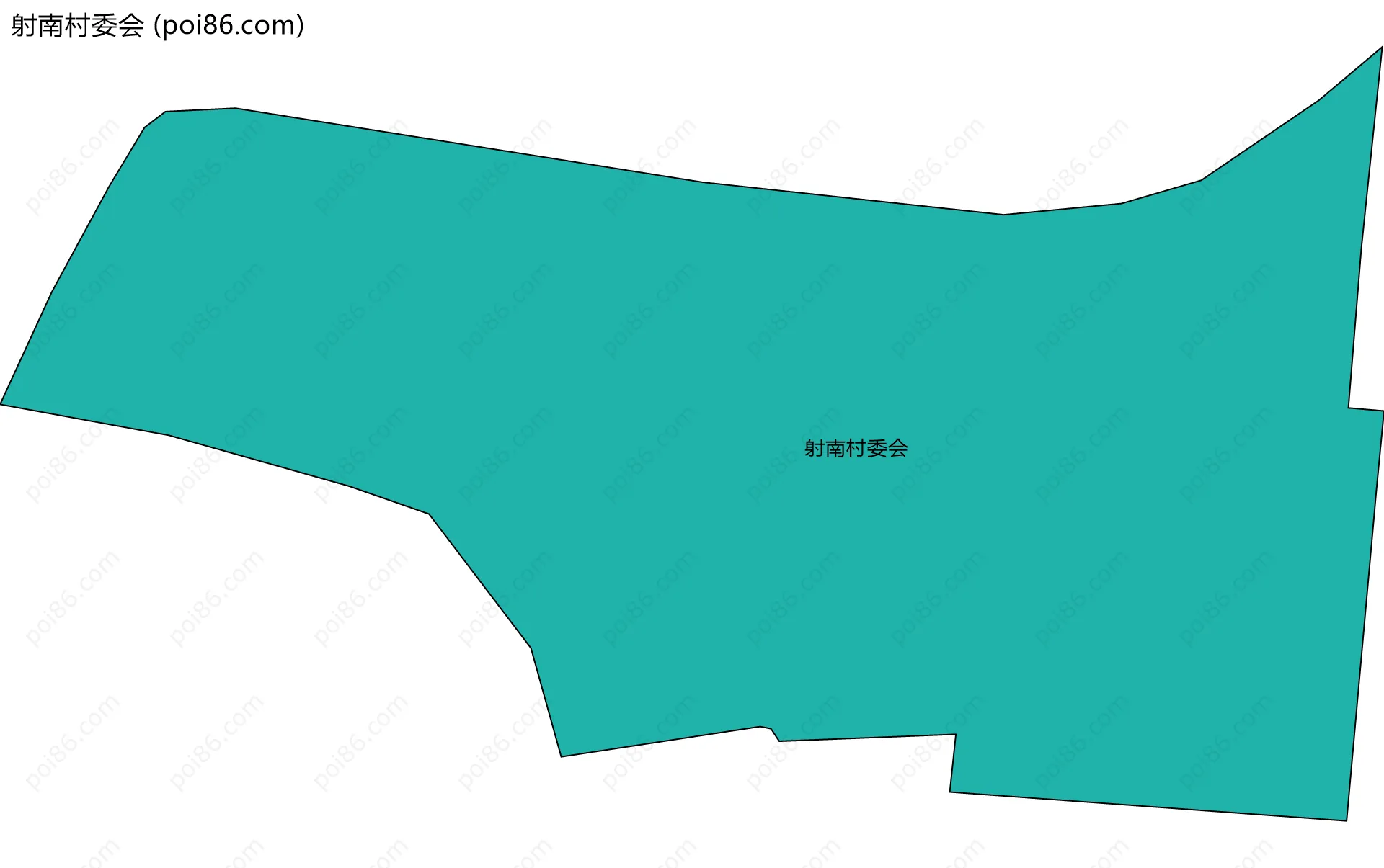 射南村委会边界地图