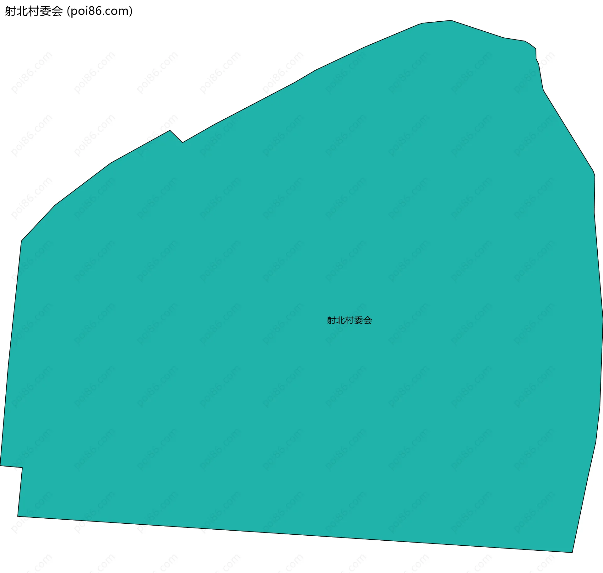 射北村委会边界地图