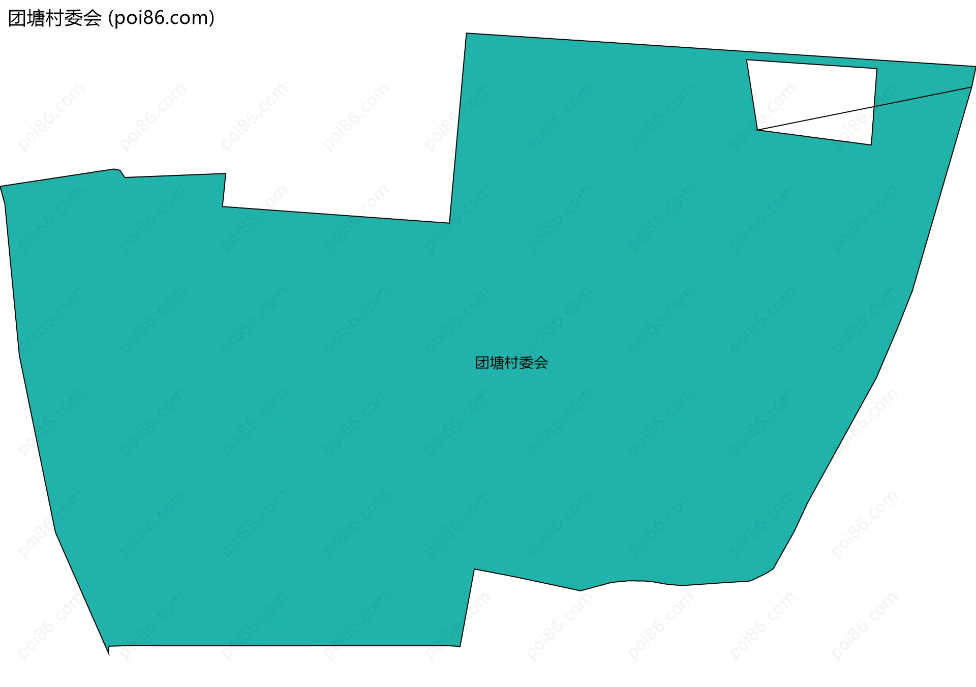 团塘村委会边界地图