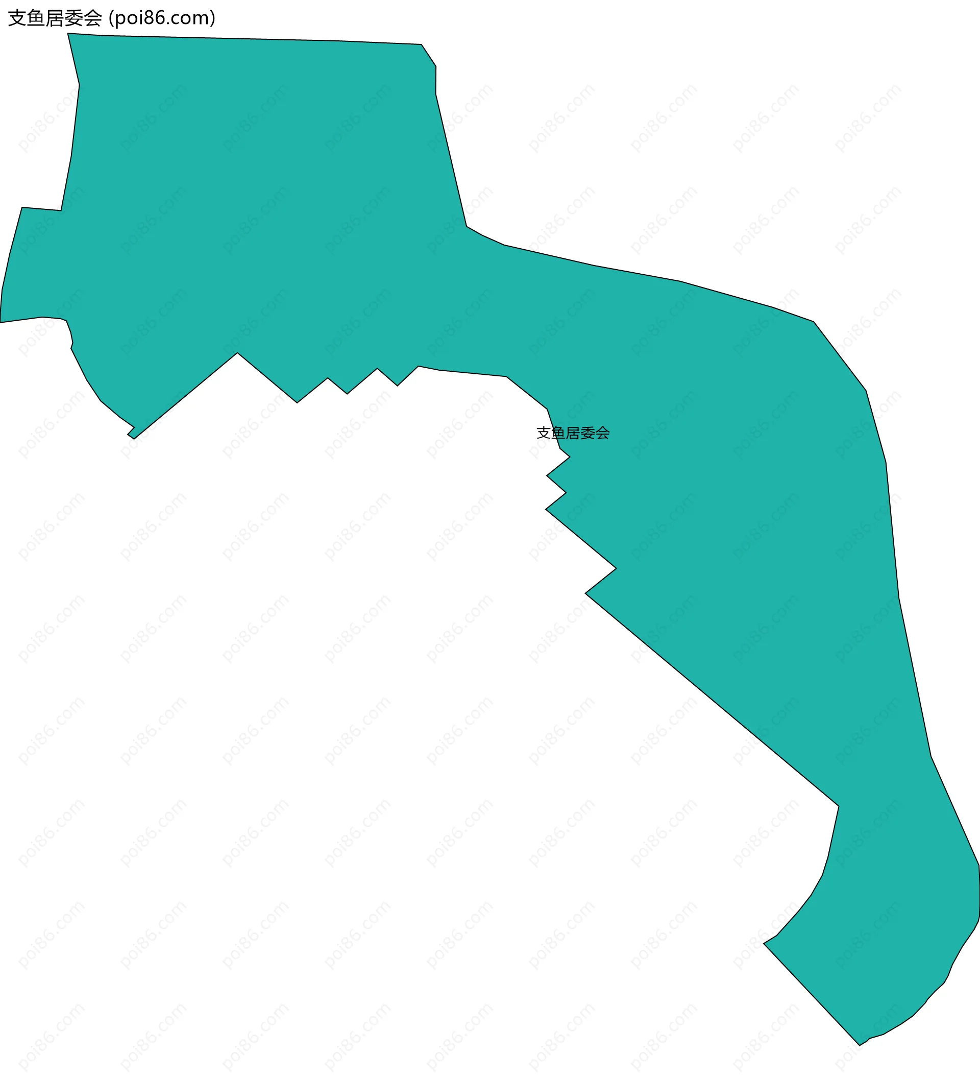 支鱼居委会边界地图