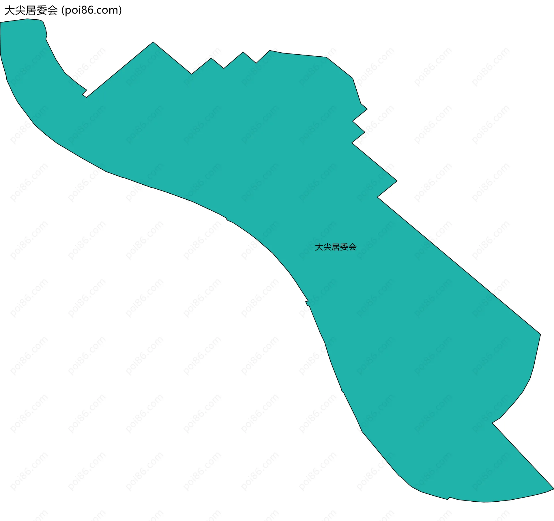大尖居委会边界地图