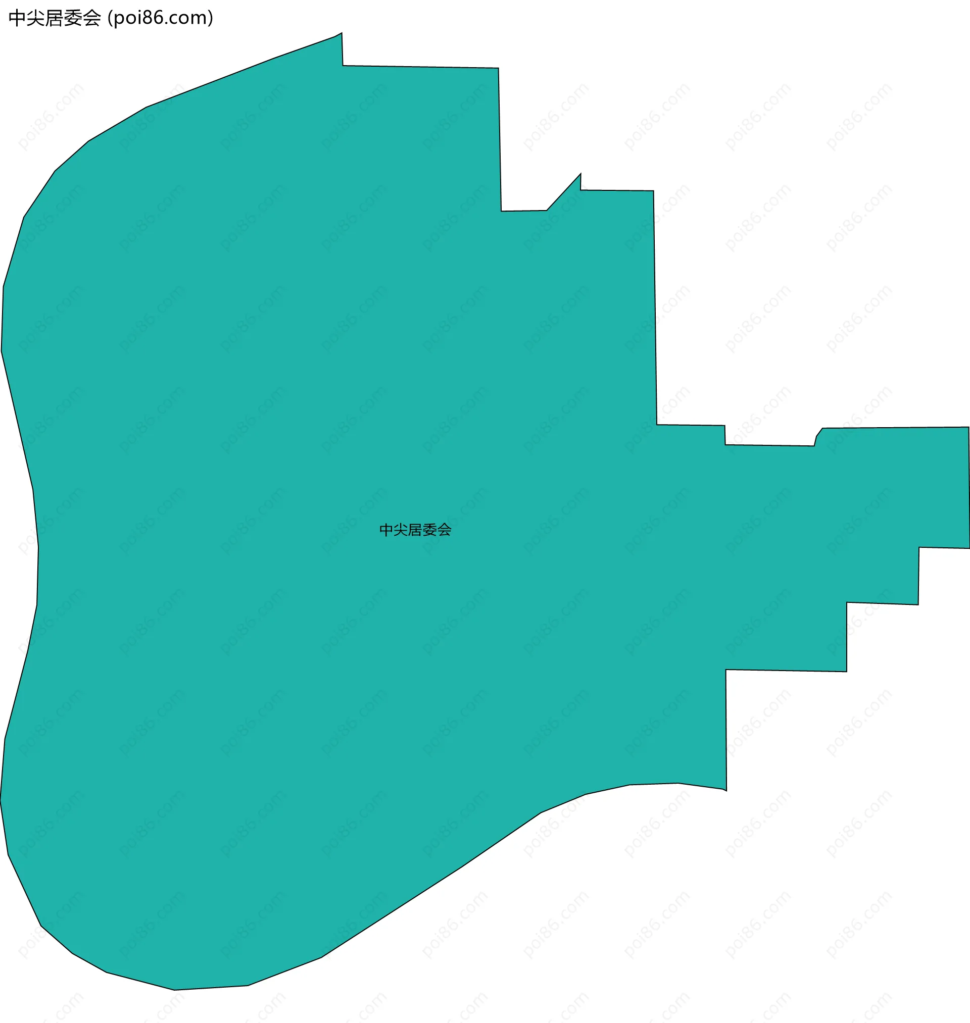 中尖居委会边界地图