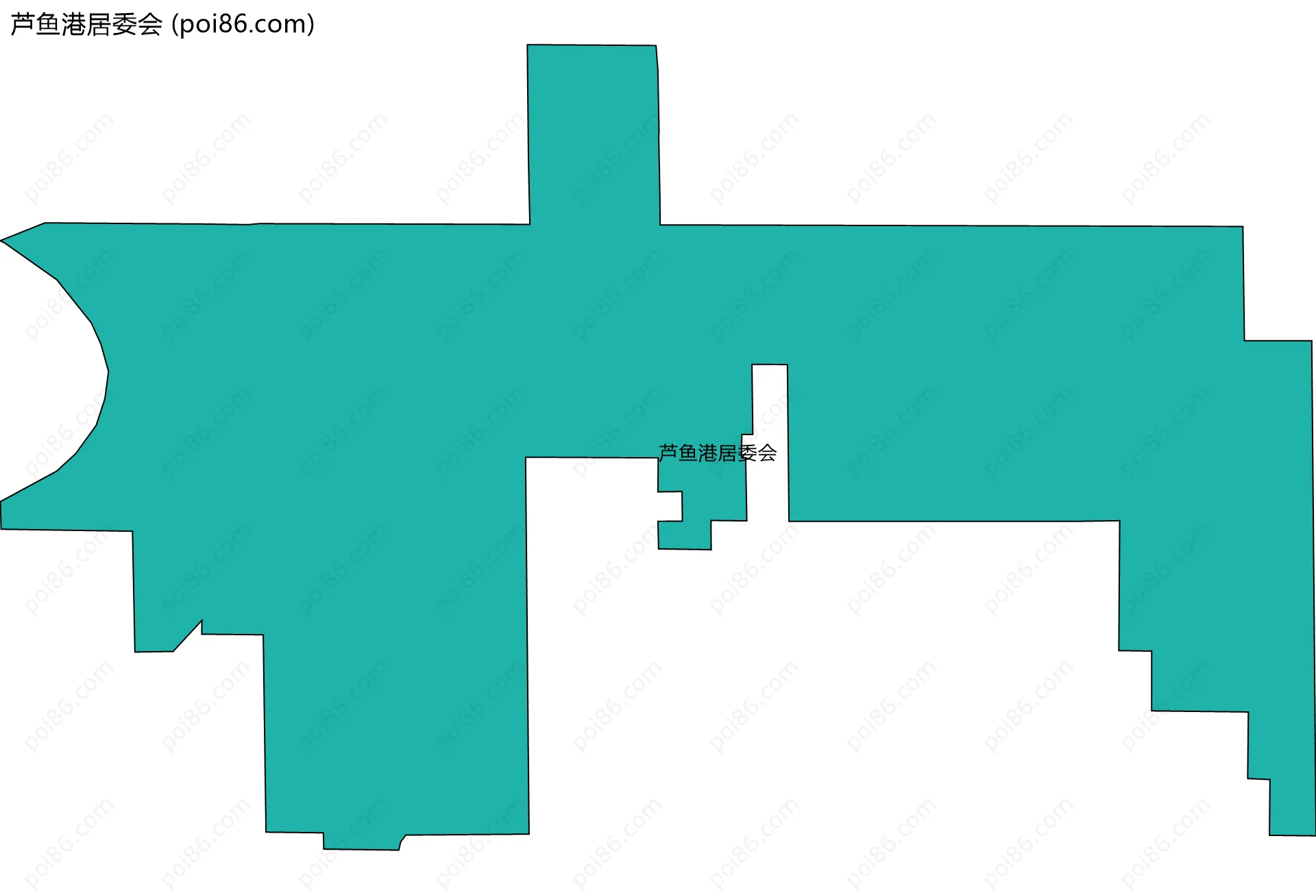 芦鱼港居委会边界地图