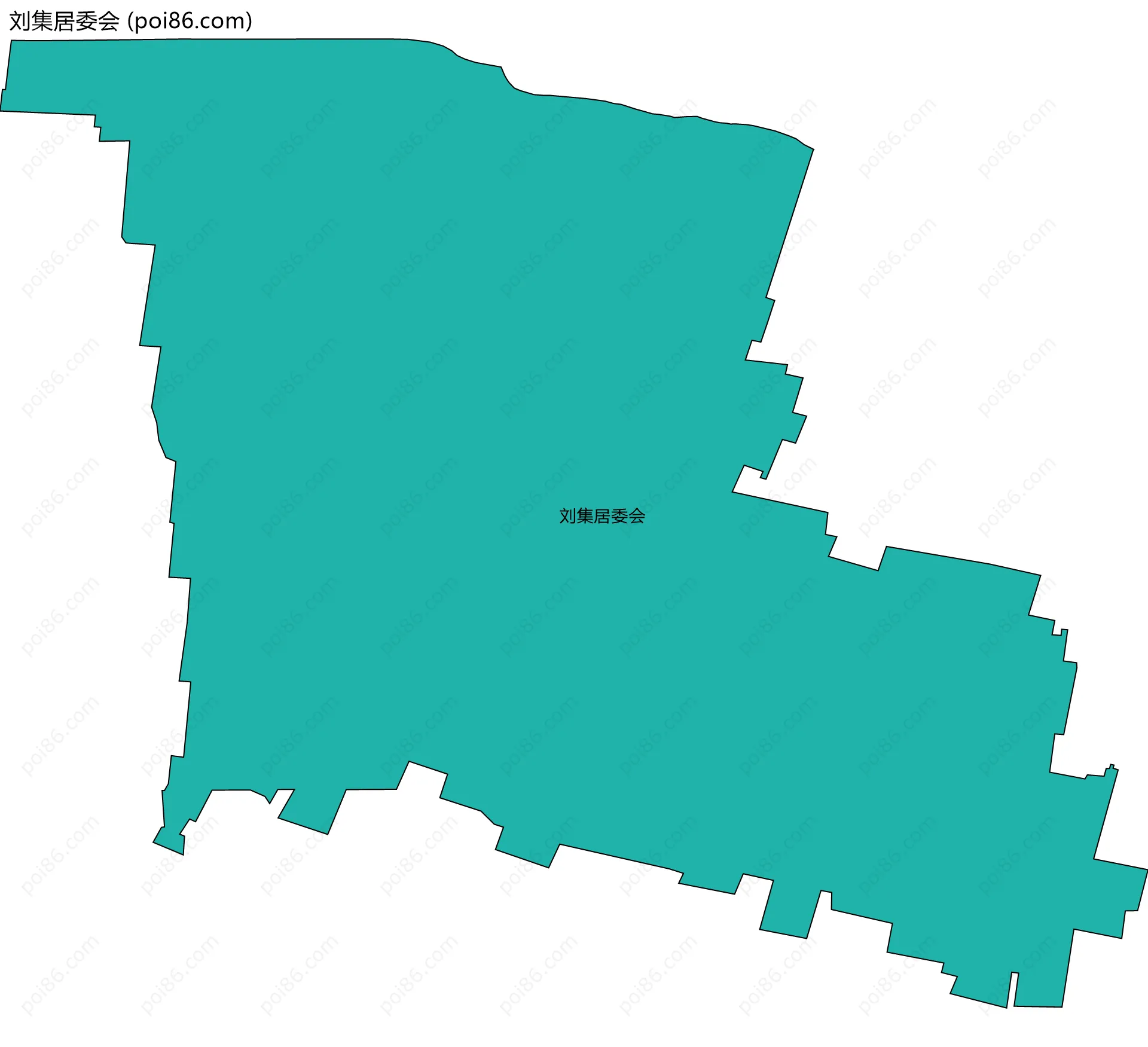 刘集居委会边界地图