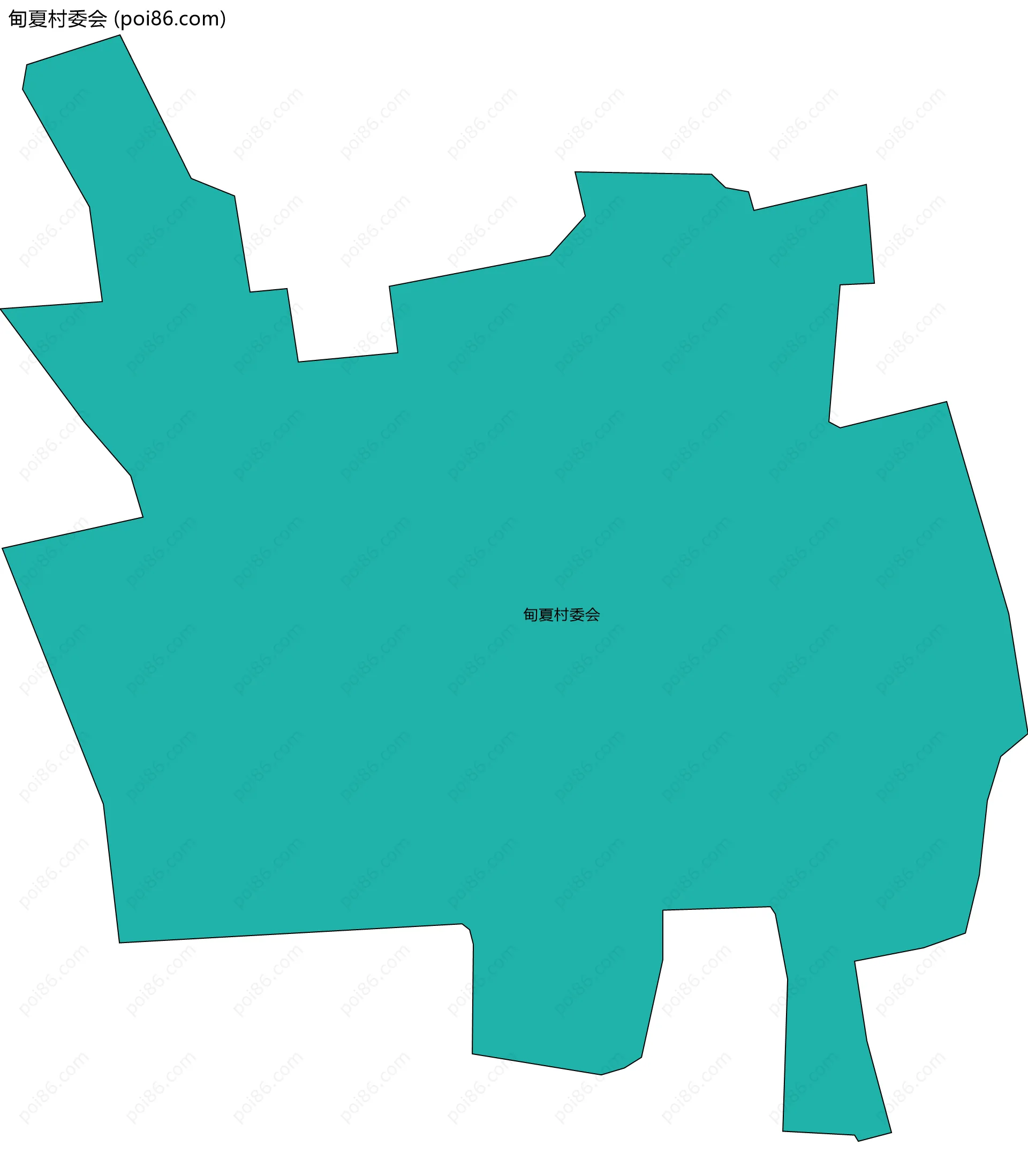 甸夏村委会边界地图