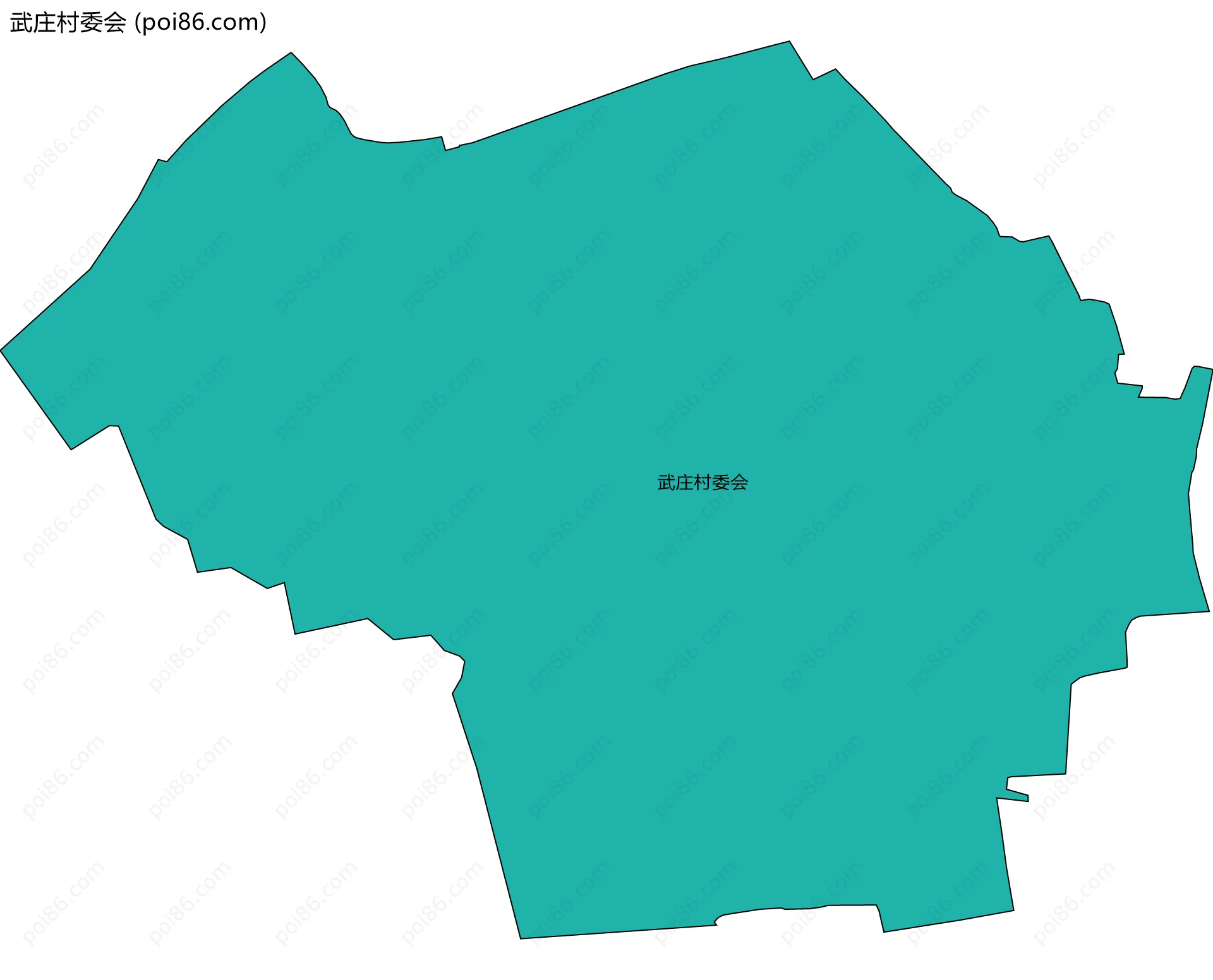 武庄村委会边界地图