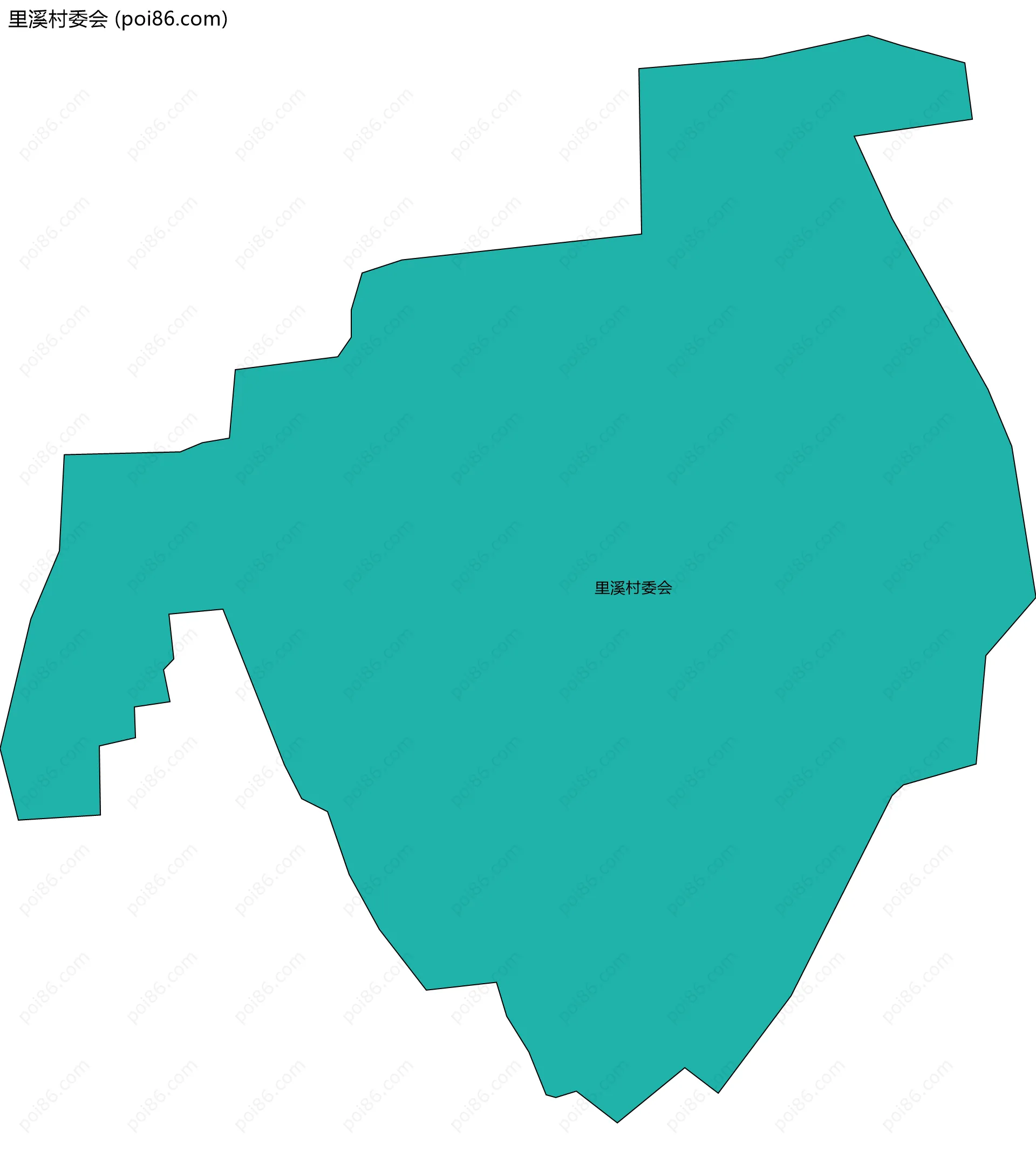 里溪村委会边界地图