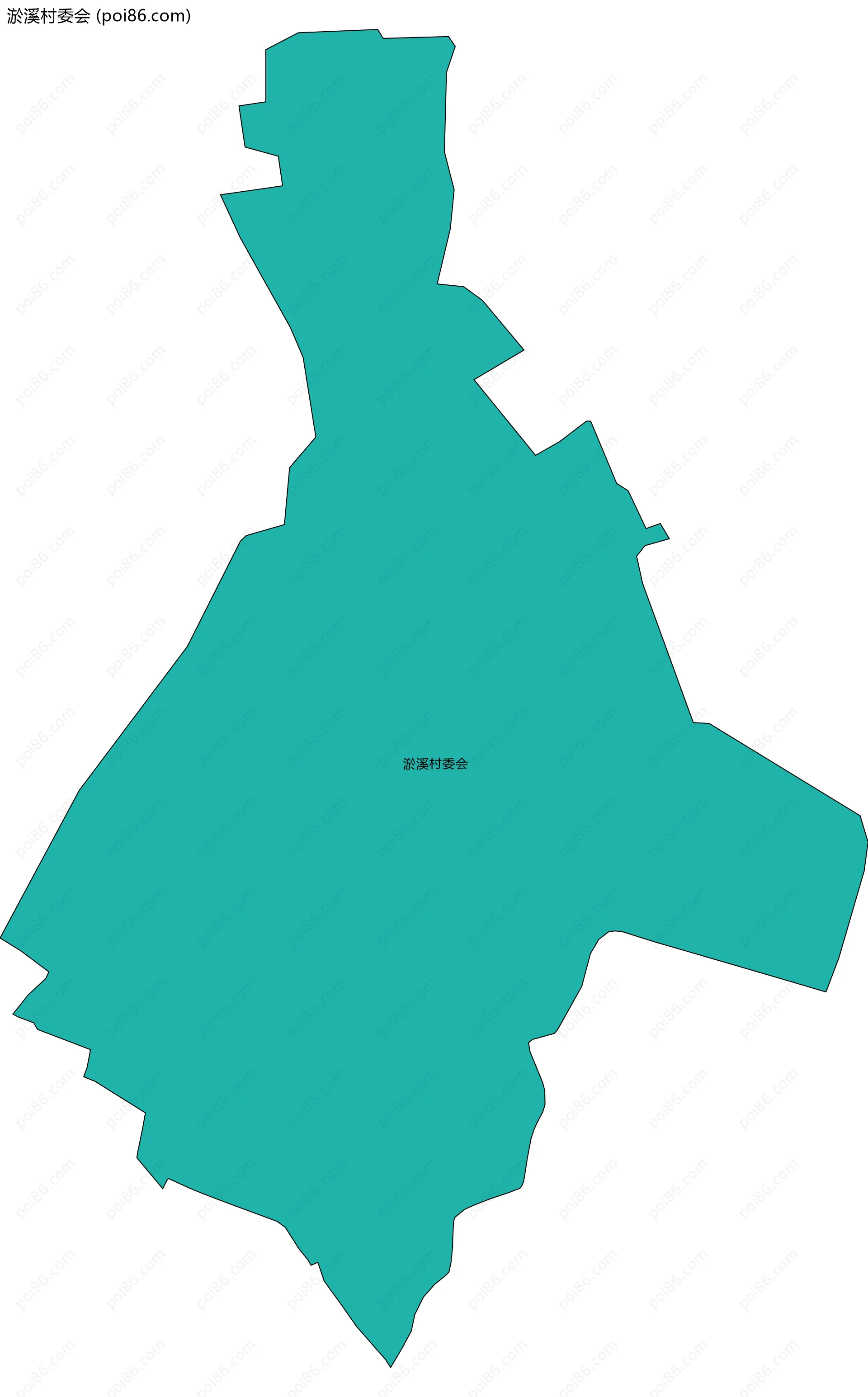 淤溪村委会边界地图