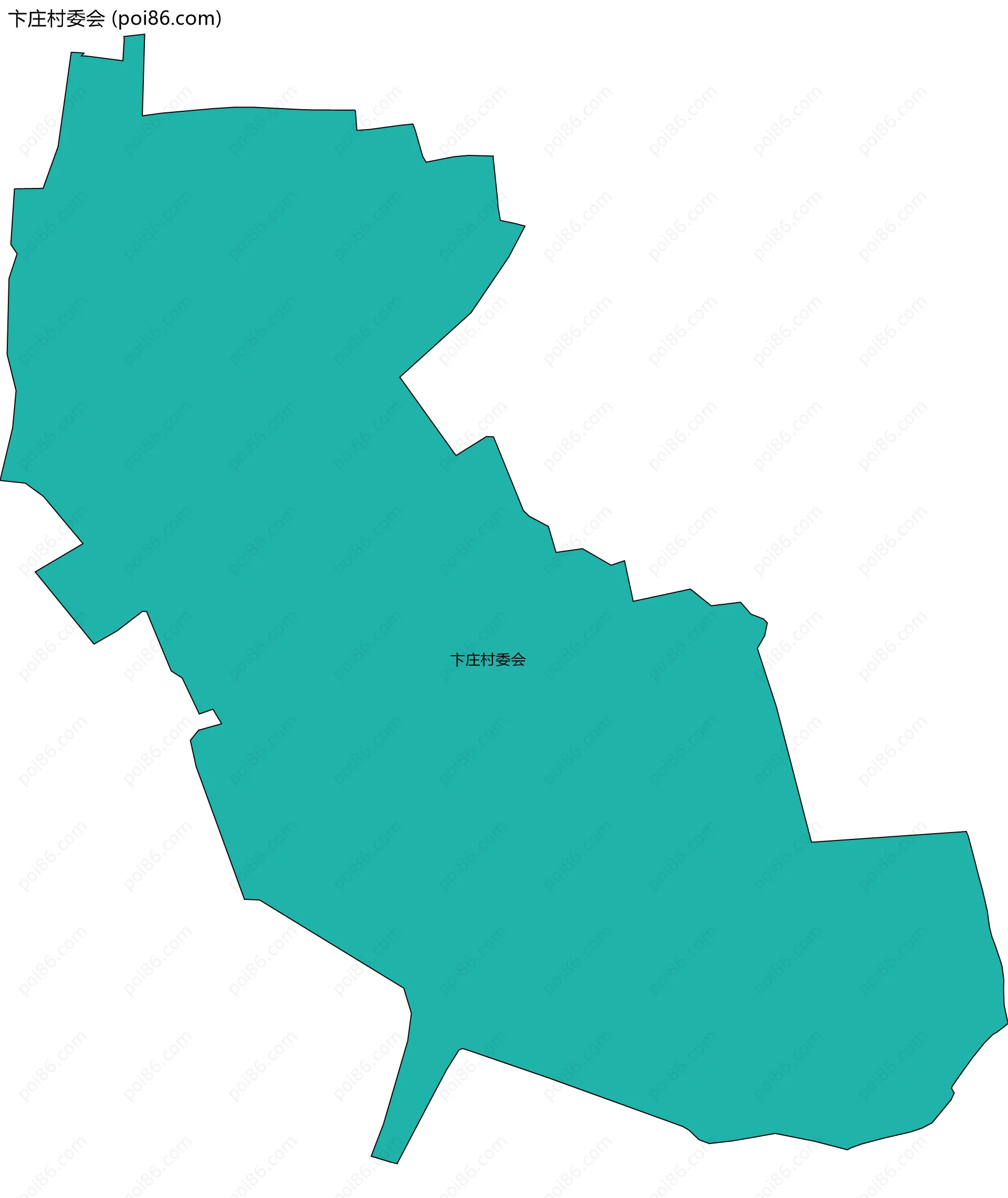 卞庄村委会边界地图
