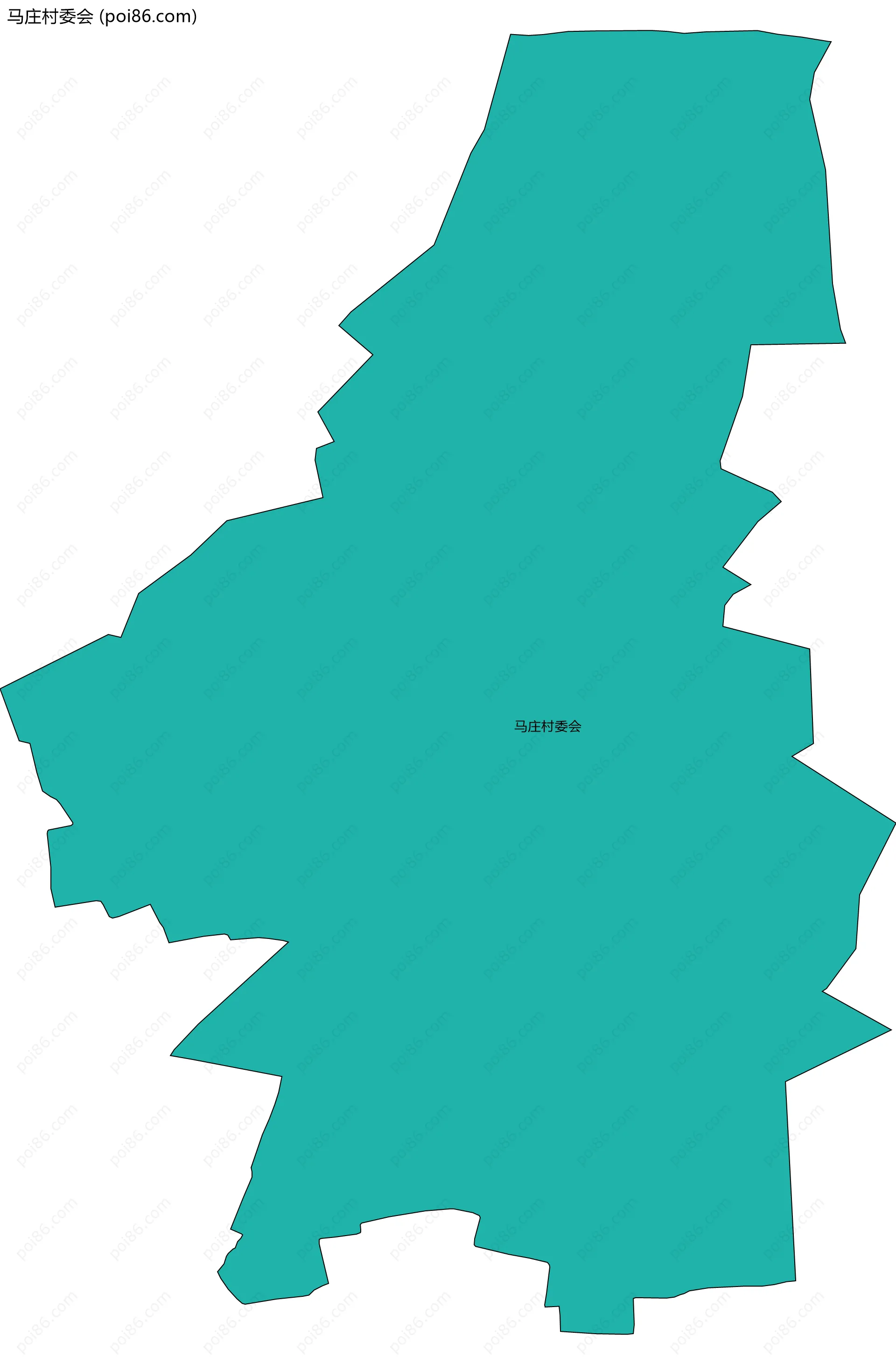 马庄村委会边界地图