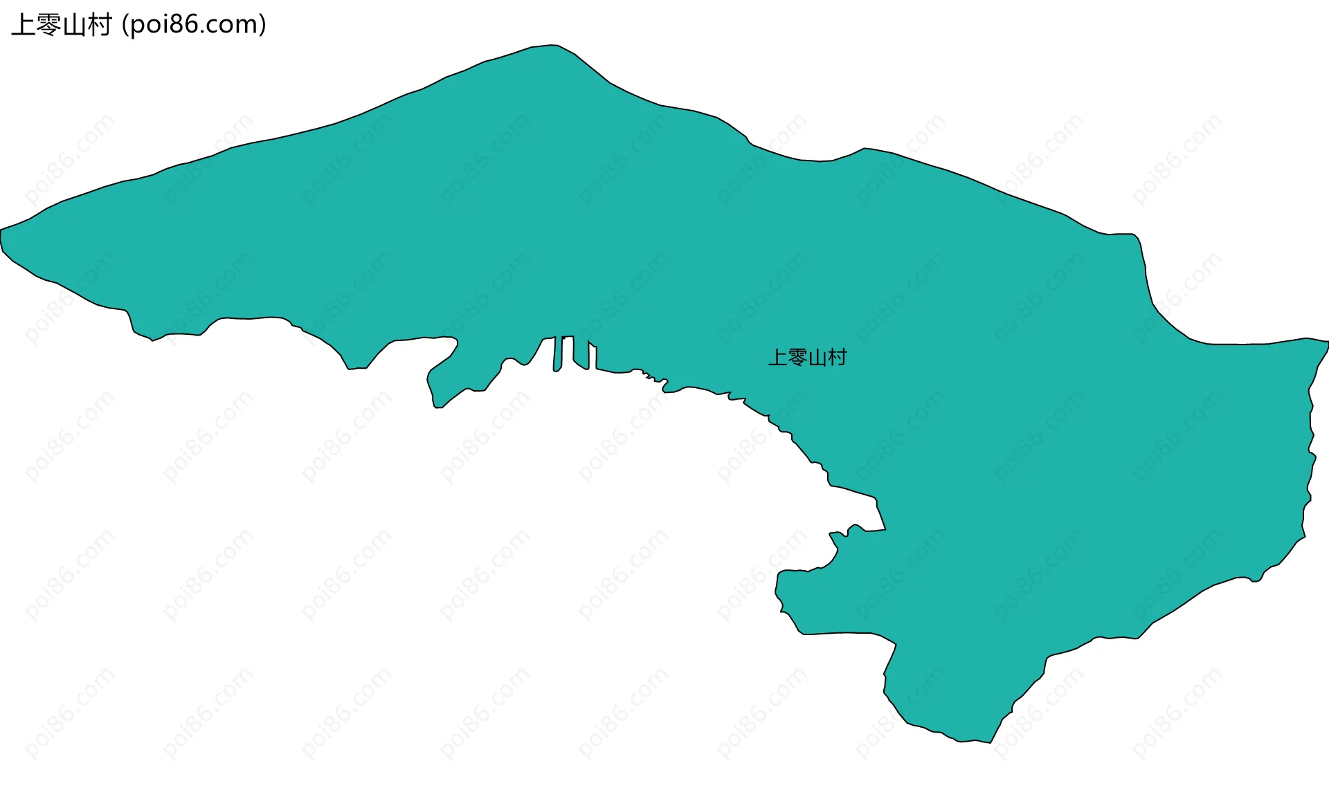 上零山村边界地图