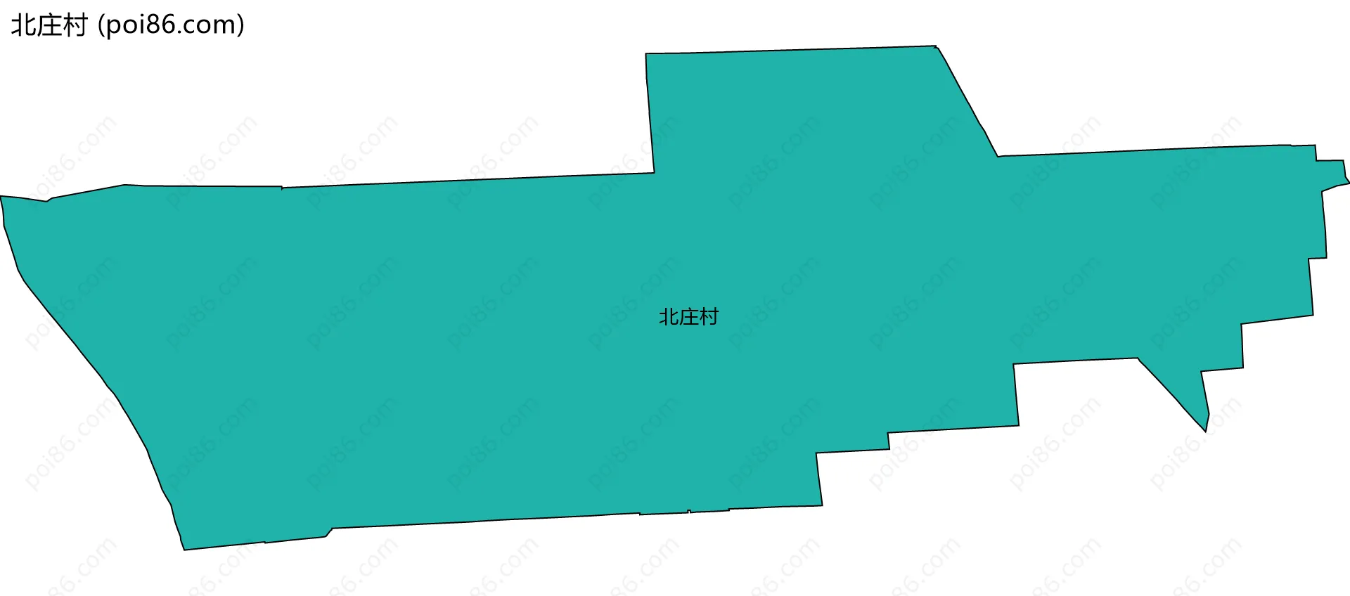北庄村边界地图