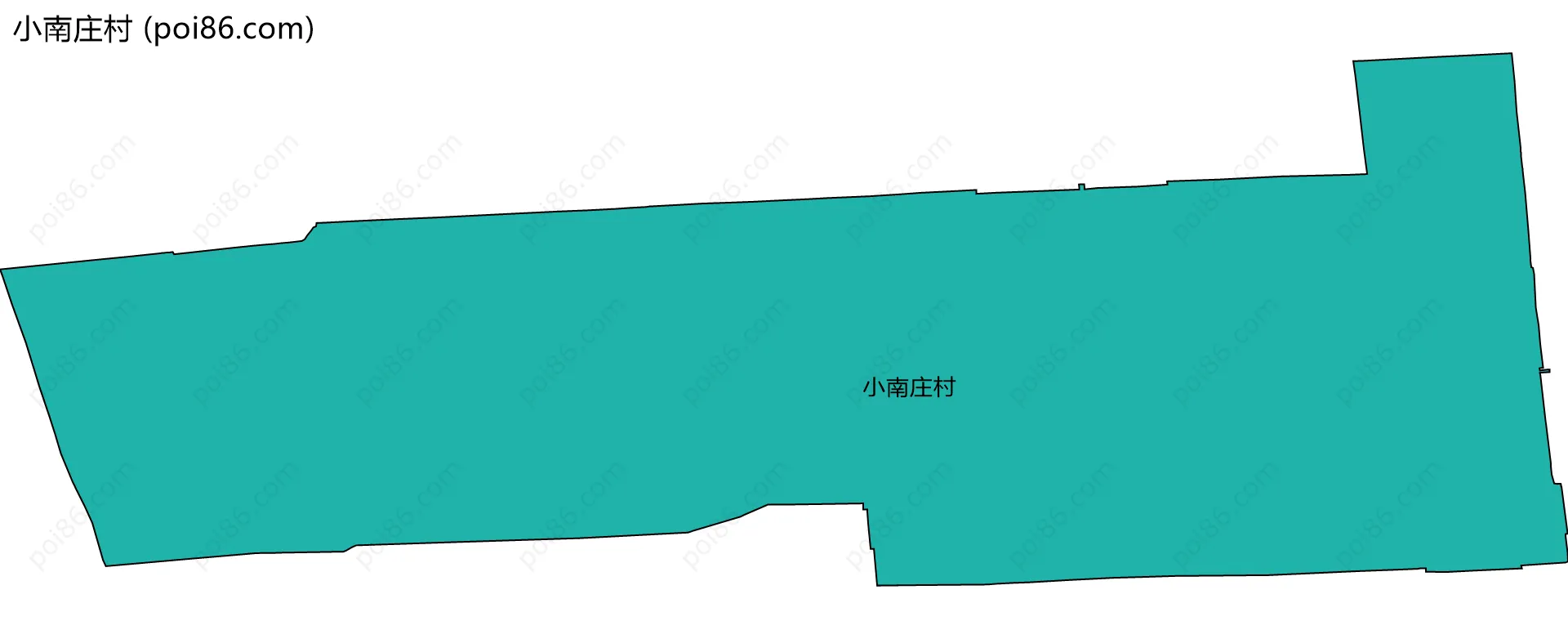 小南庄村边界地图