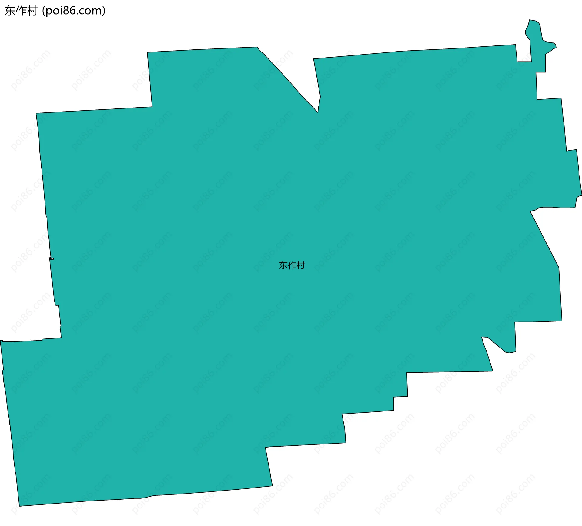 东作村边界地图