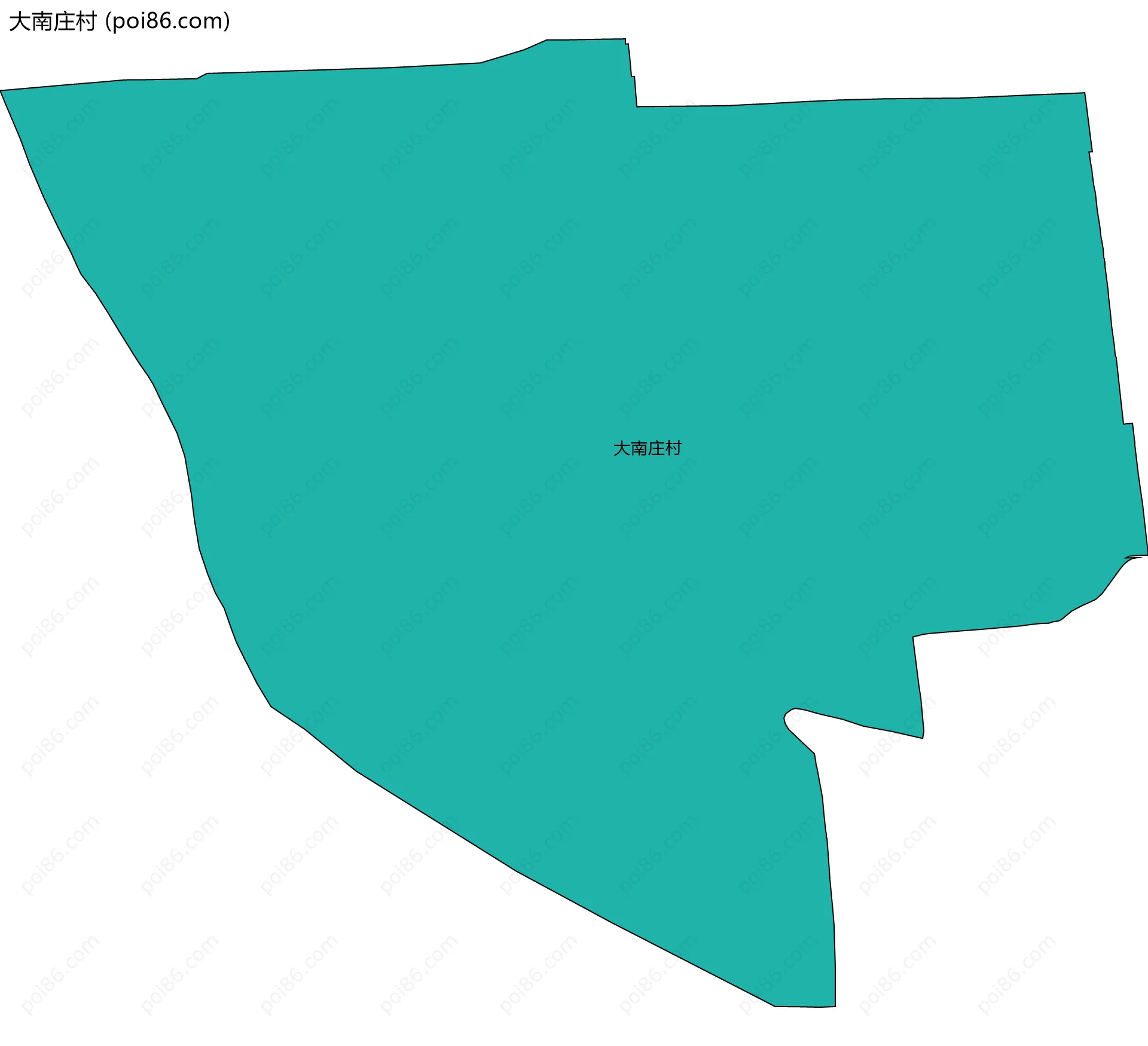 大南庄村边界地图