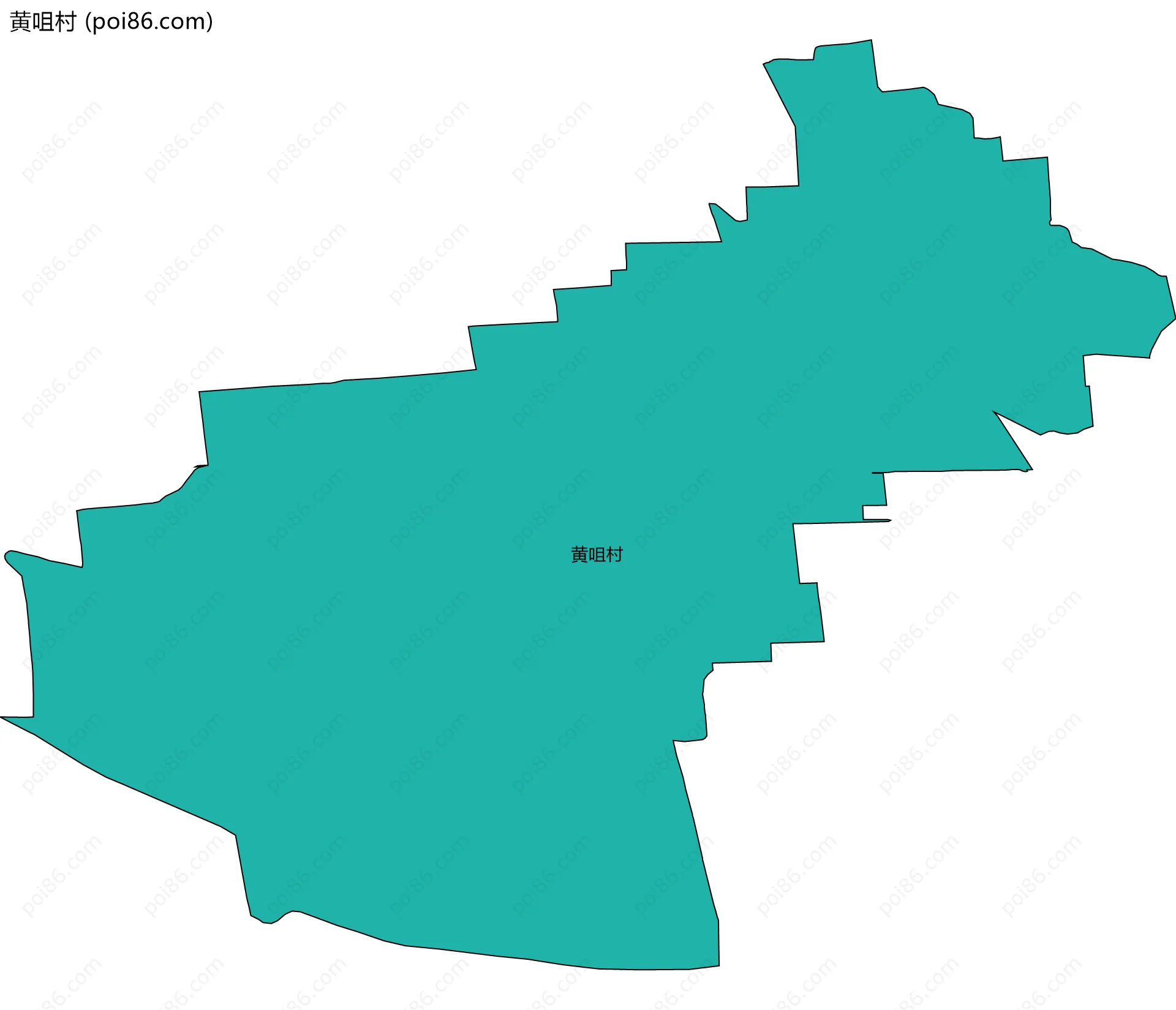 黄咀村边界地图