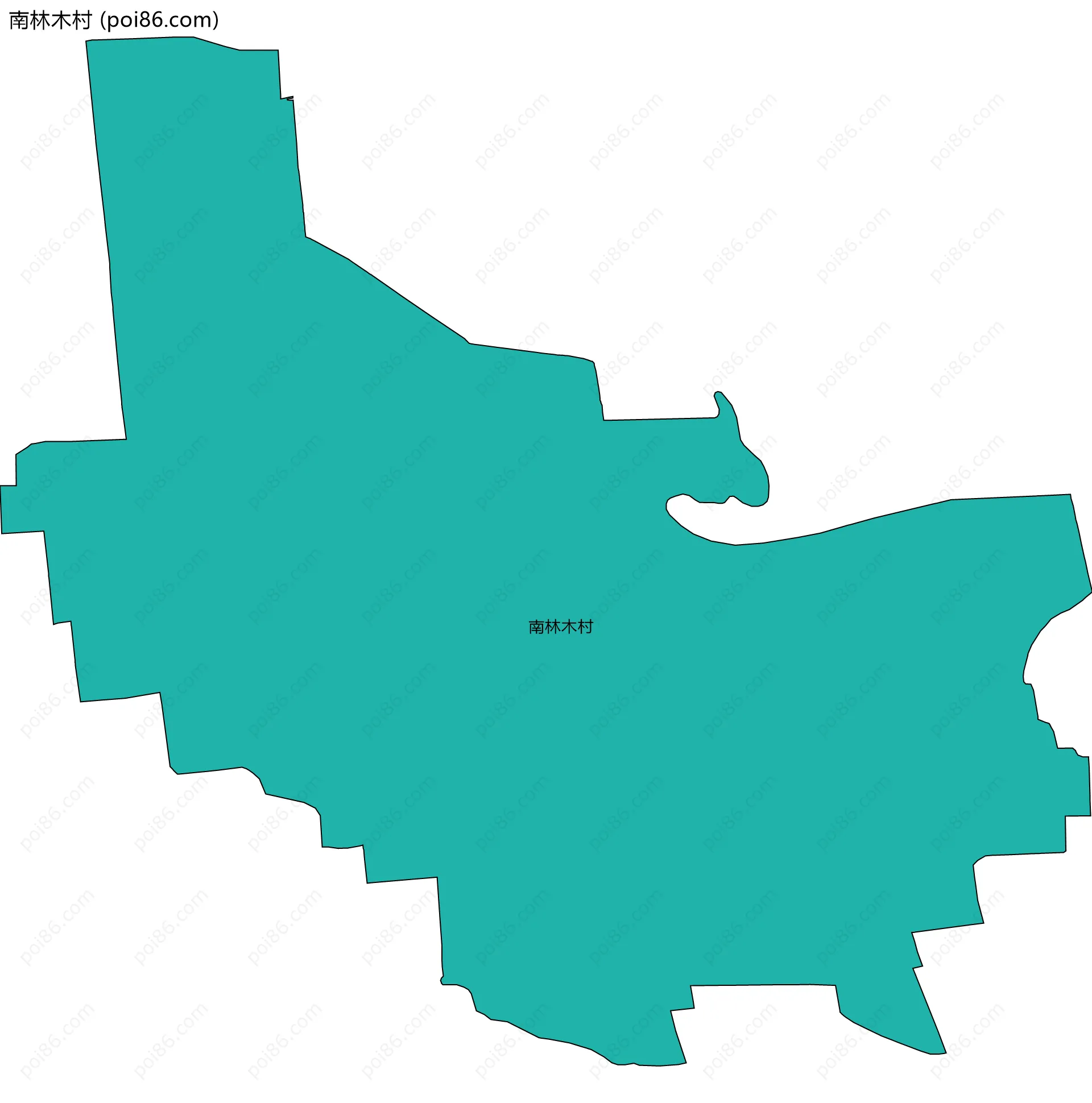 南林木村边界地图