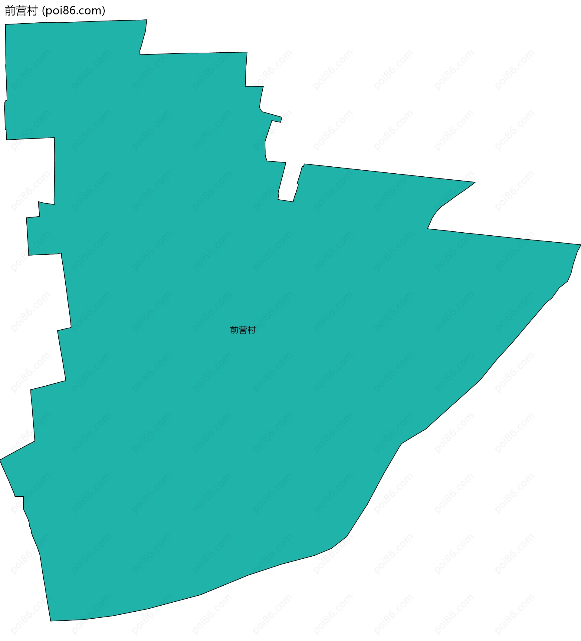 前营村边界地图